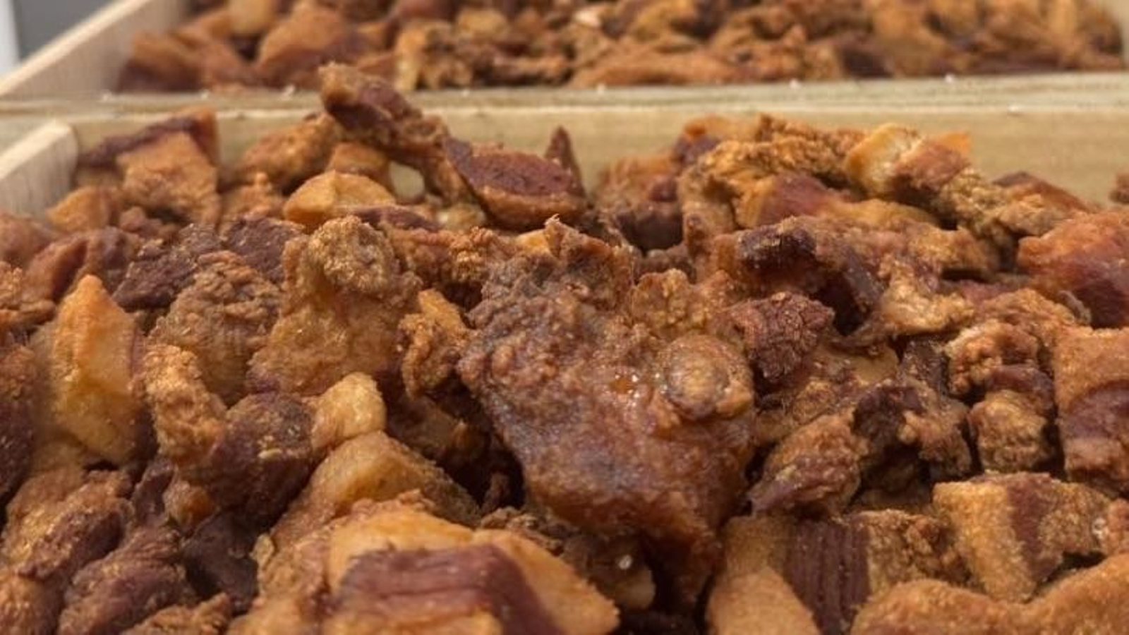 Chicharrones de Artesanos del Chicharrón, uno de los expositores