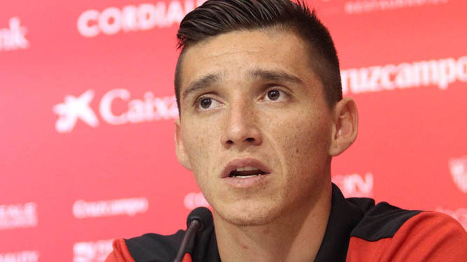 Kranevitter en la sala de  prensa.