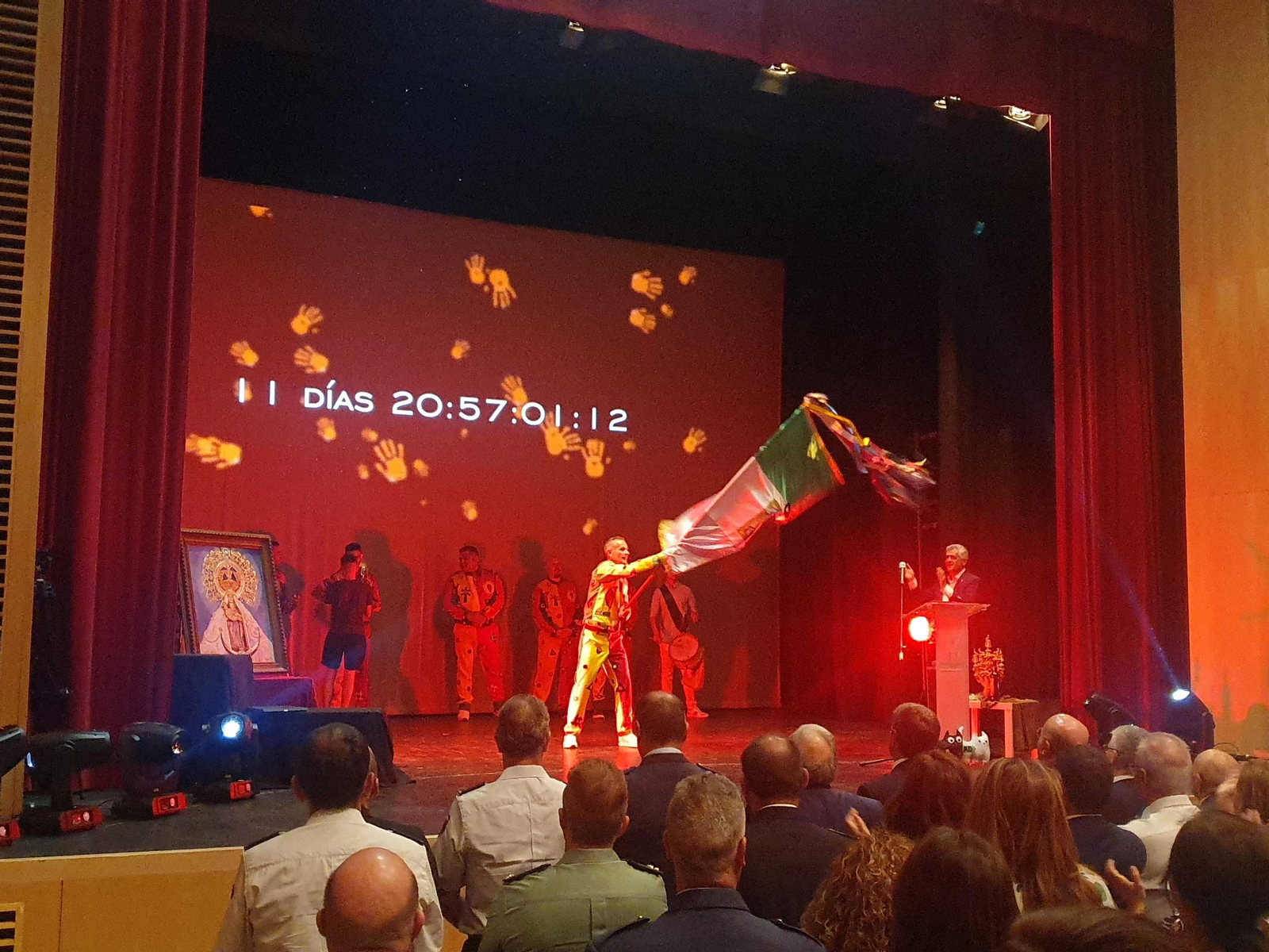 Imagen del acto de la celebración del pregón del Cascamorras en Guadix