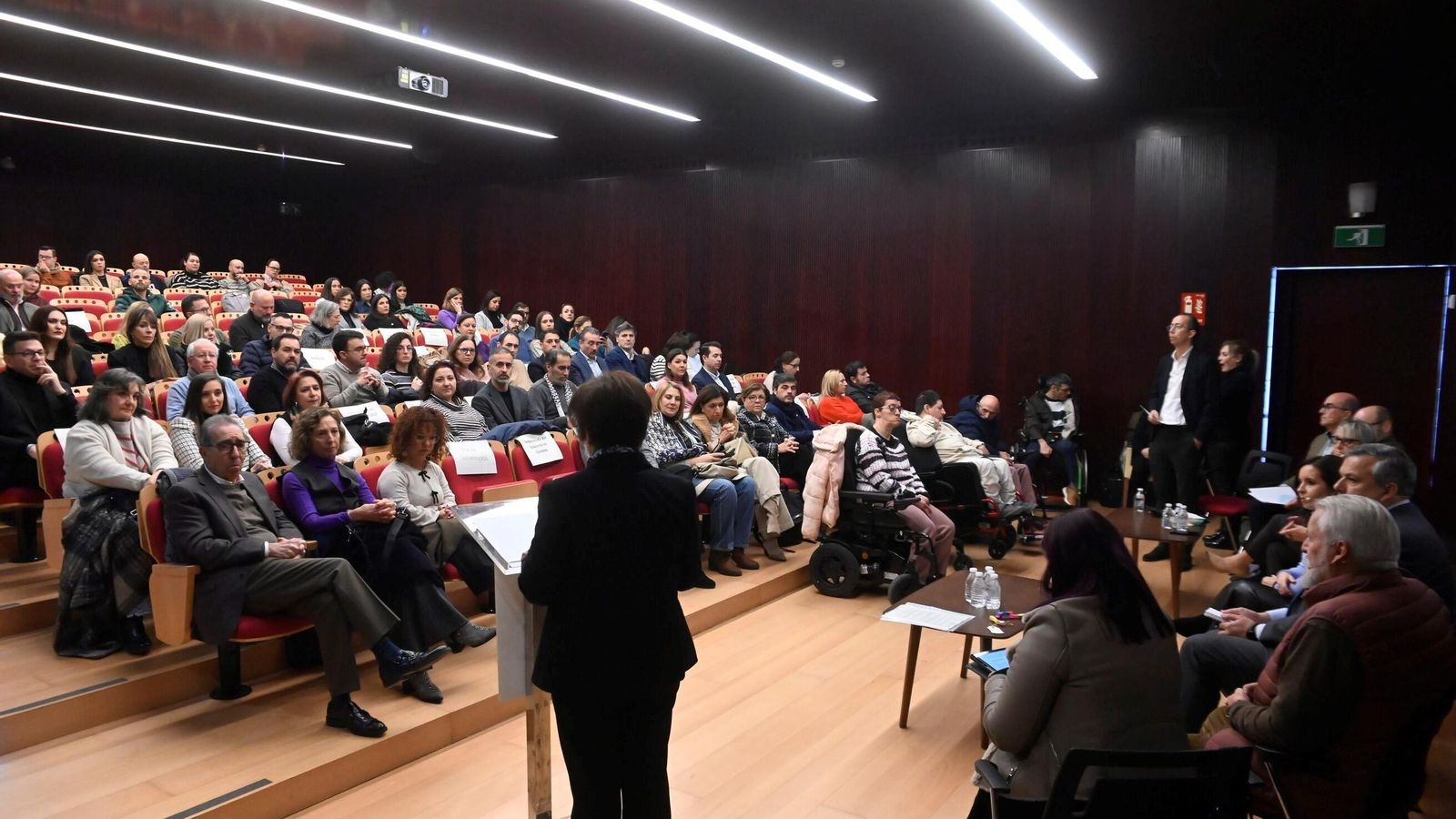 La presidenta de Autismo Córdoba, Francisca Suárez, interviene en el inicio del acto. La presidenta de Autismo Córdoba, Francisca Suárez, interviene en el inicio del acto.