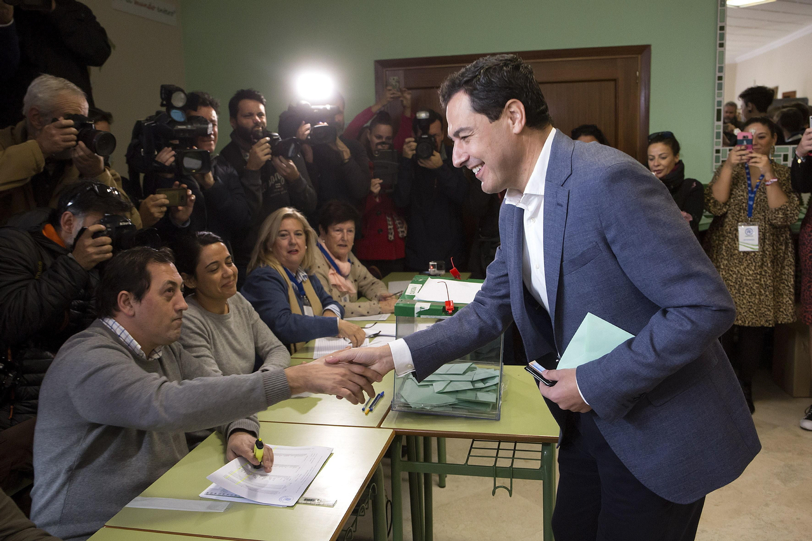 Las imágenes de las elecciones andaluzas 2018