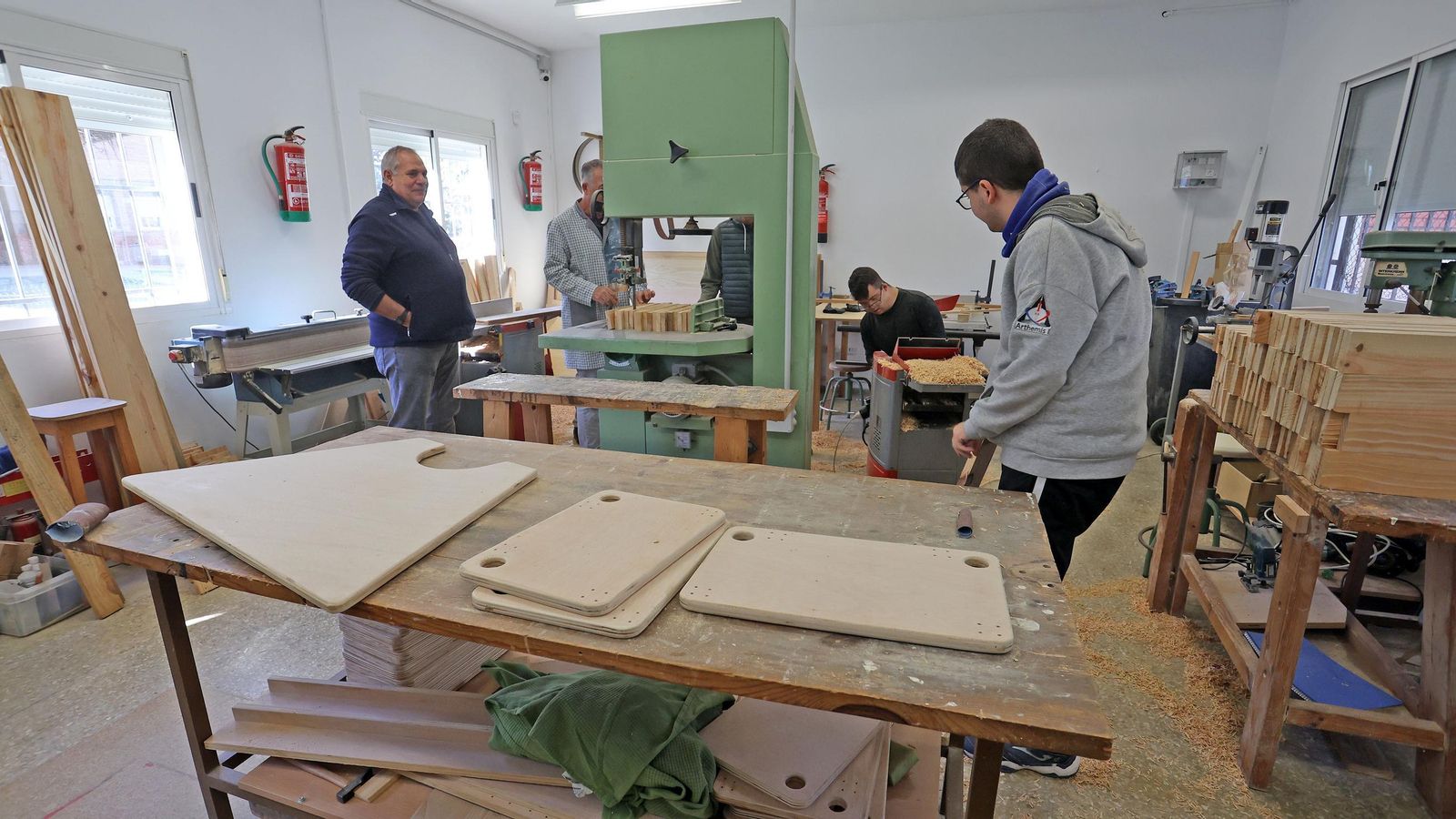 Una imagen de la carpintería.