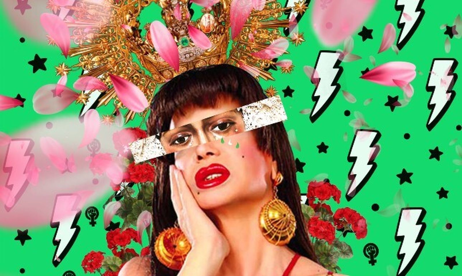 El collage pubicado por Adelante Andalucía en sus redes.