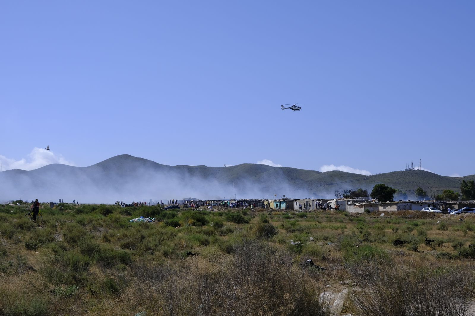 Fotogalería incendio asentamiento de chabolas en Atochares-Níjar (Almería)
