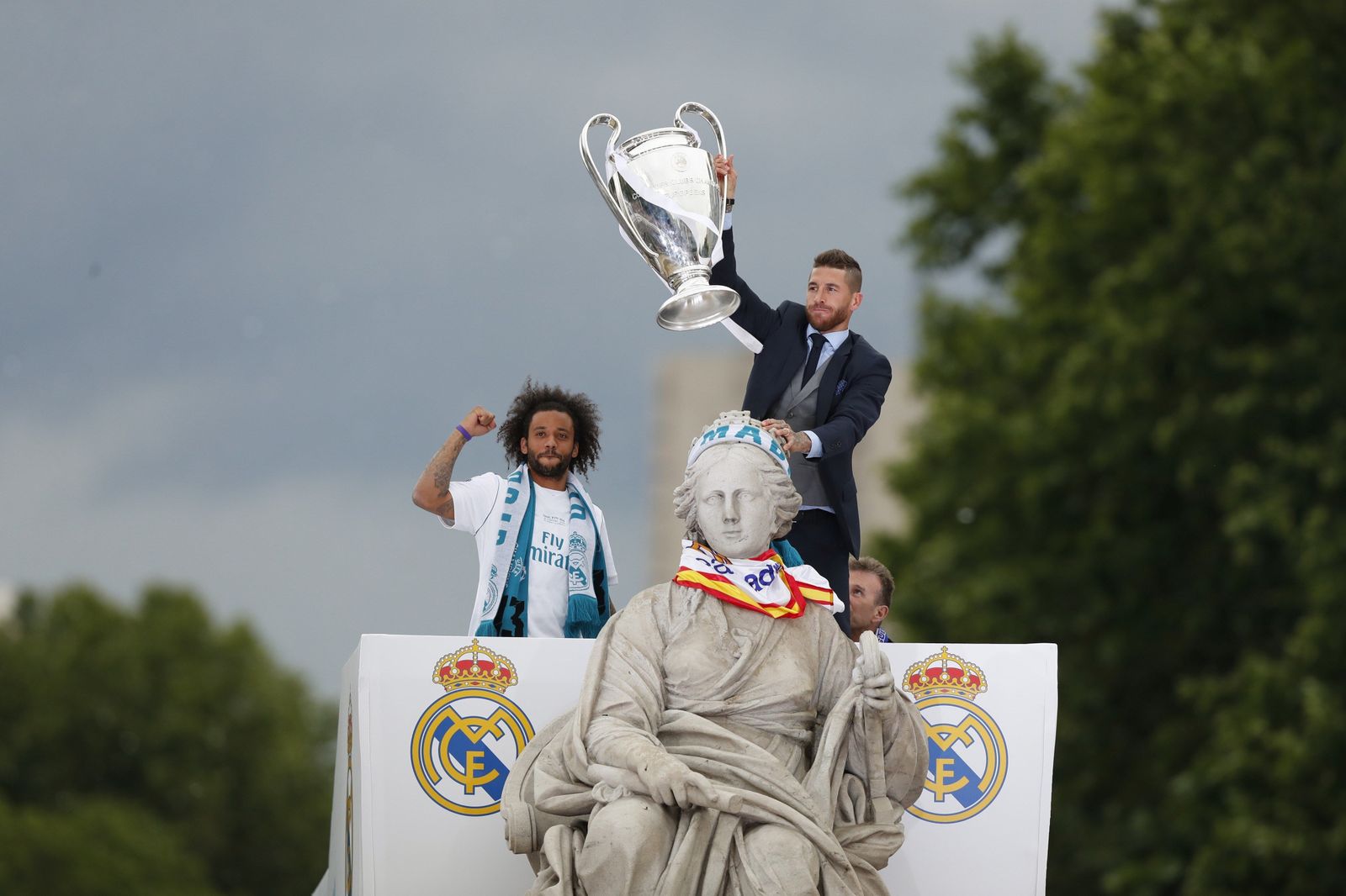 El Real Madrid celebra su decimotercera Champions
