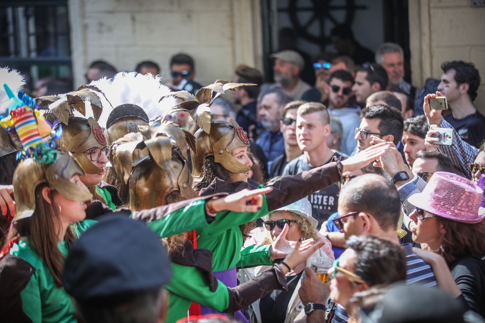 Batalla de coplas en el centro histórico