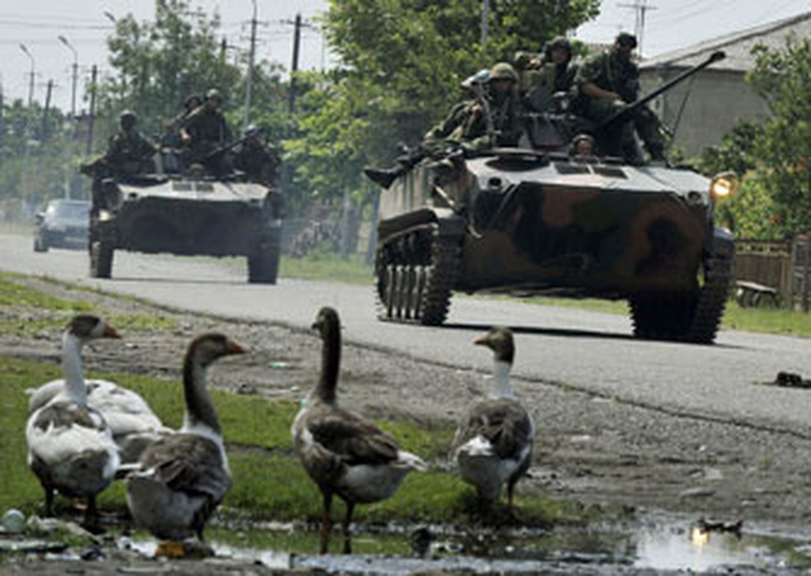 Las tropas rusas vuelven a entrar en el puerto georgiano de Poti