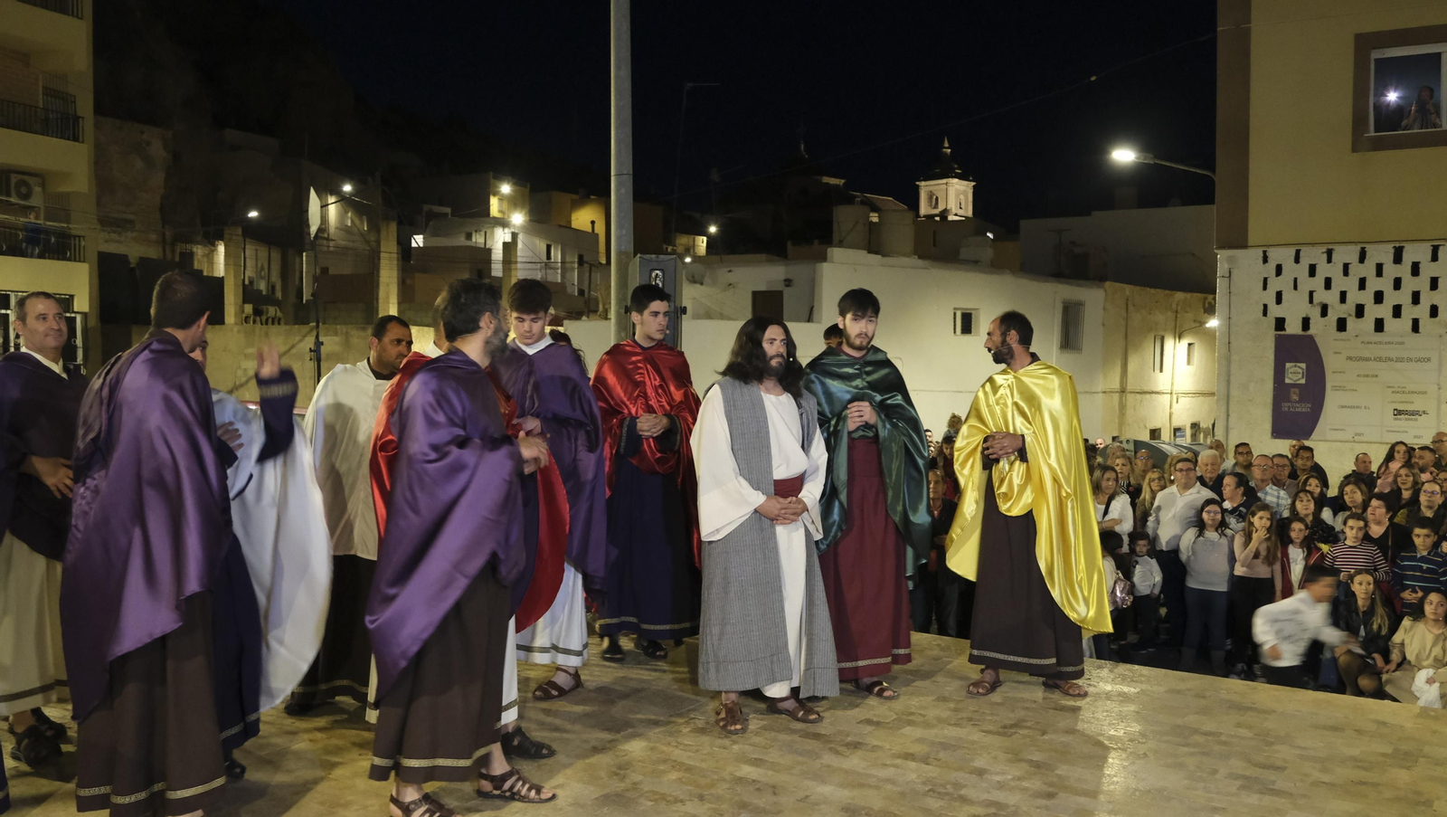 Imágenes de la Pasión Viviente en la Semana Santa de Gádor 2023