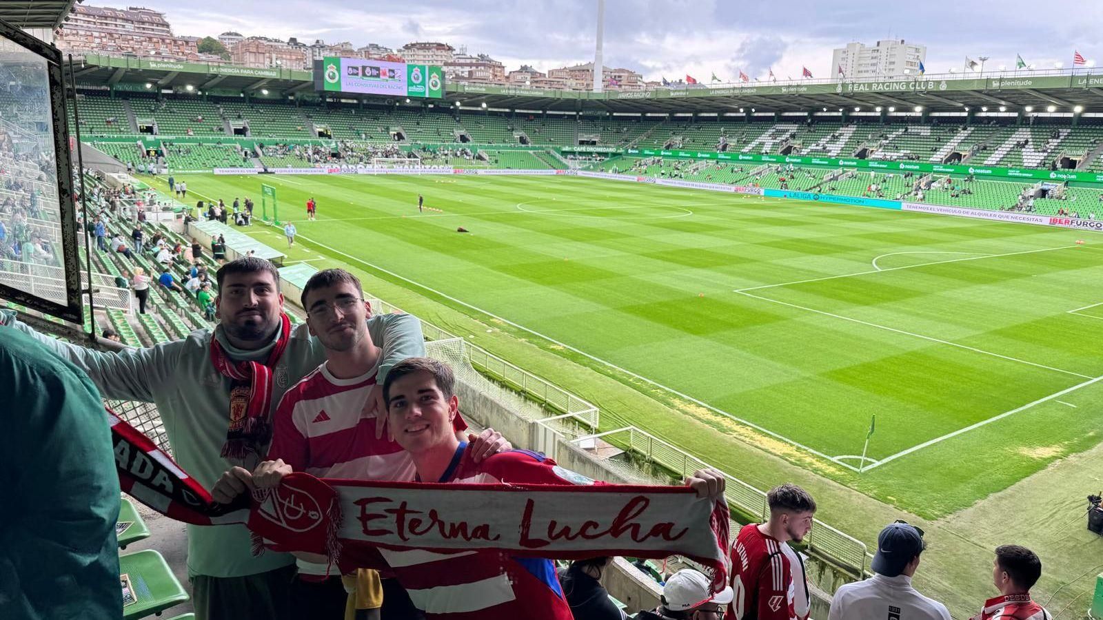 Francisco Javier no estuvo solo apoyando al equipo en Santander Francisco Javier no estuvo solo apoyando al equipo en Santander