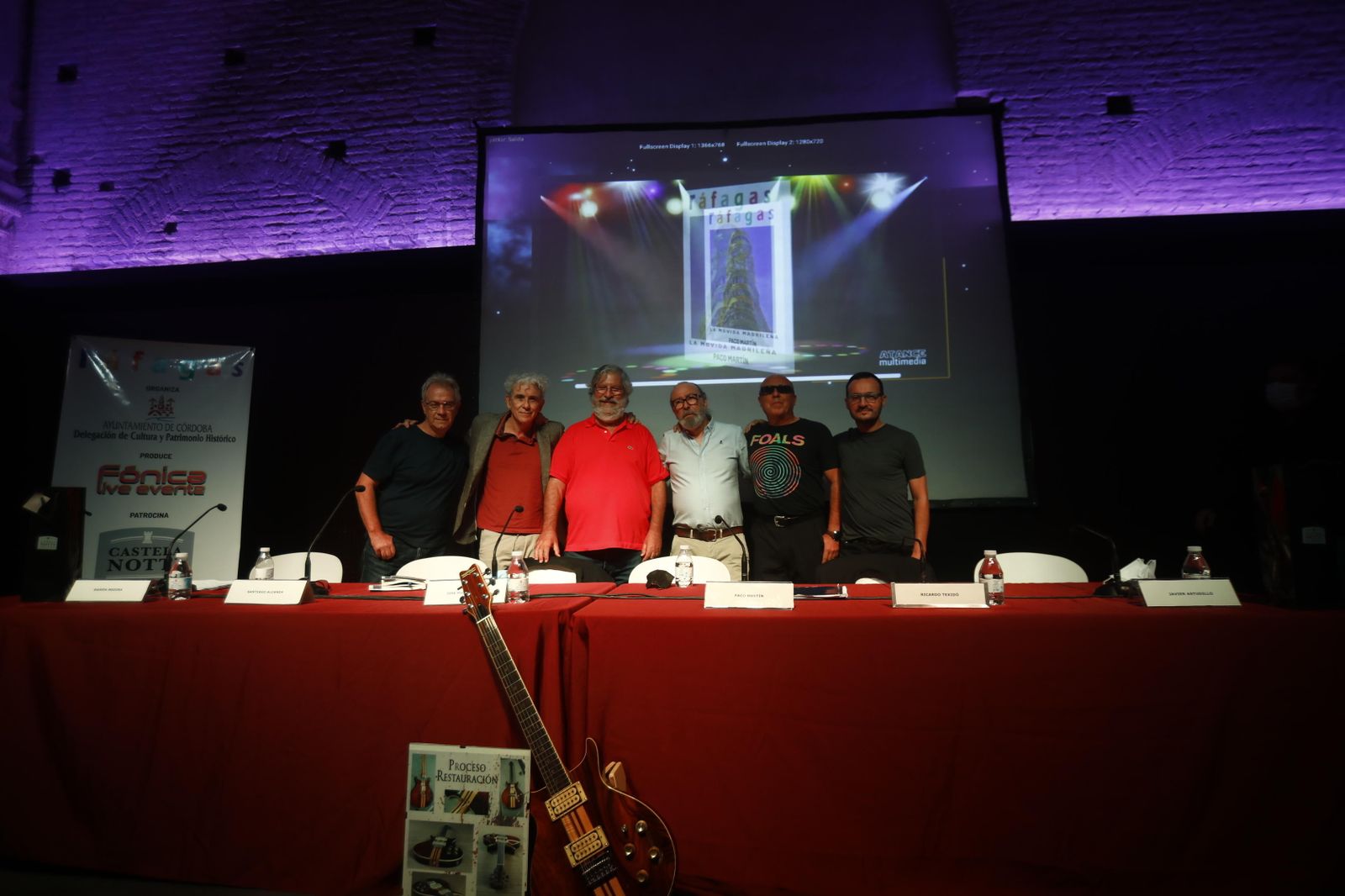 Los participantes en la presentación de 'Ráfagas' en Orive.