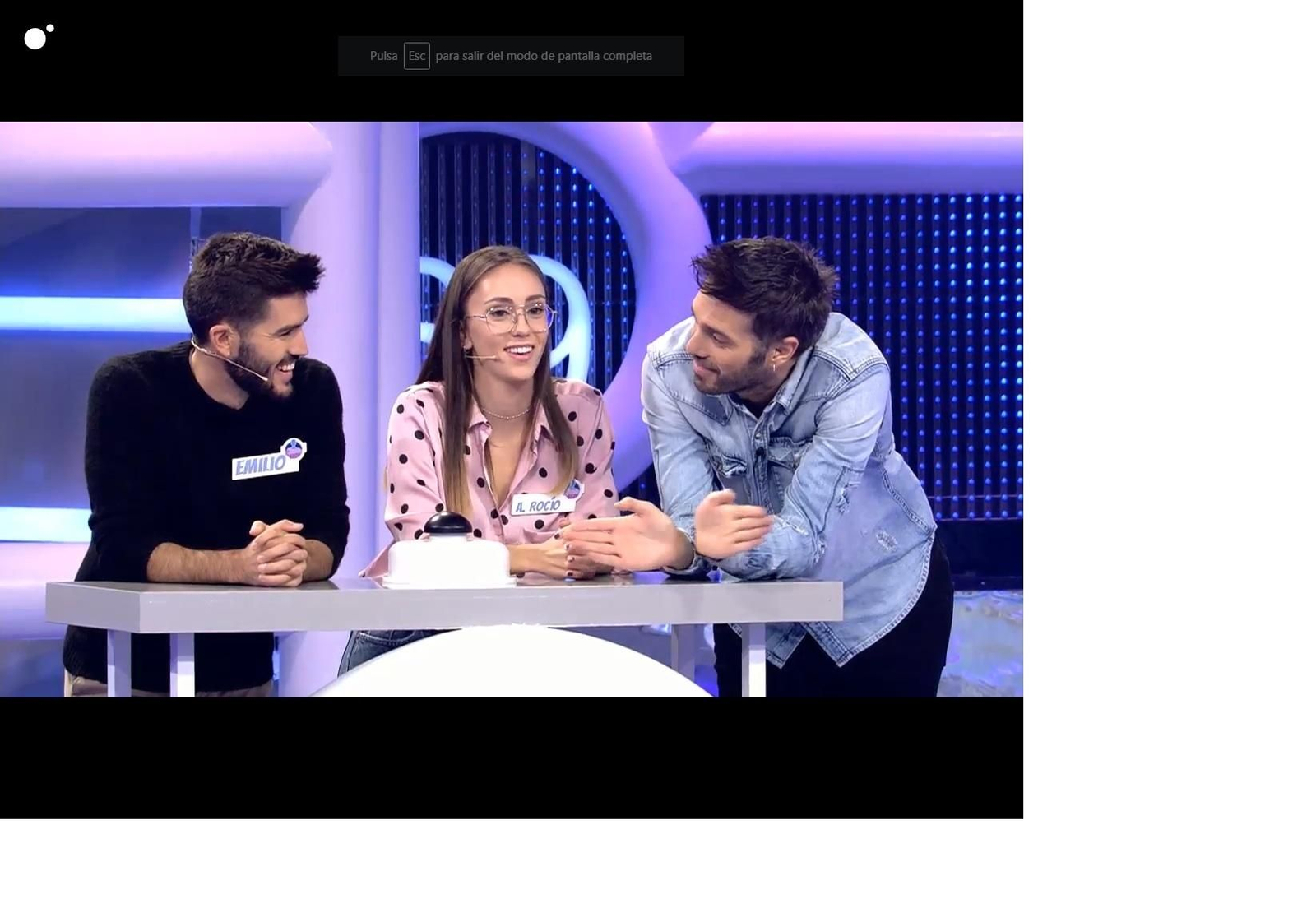 Los dos jóvenes de La Barca junto a Dani Martínez, durante el  programa de Cuatro.