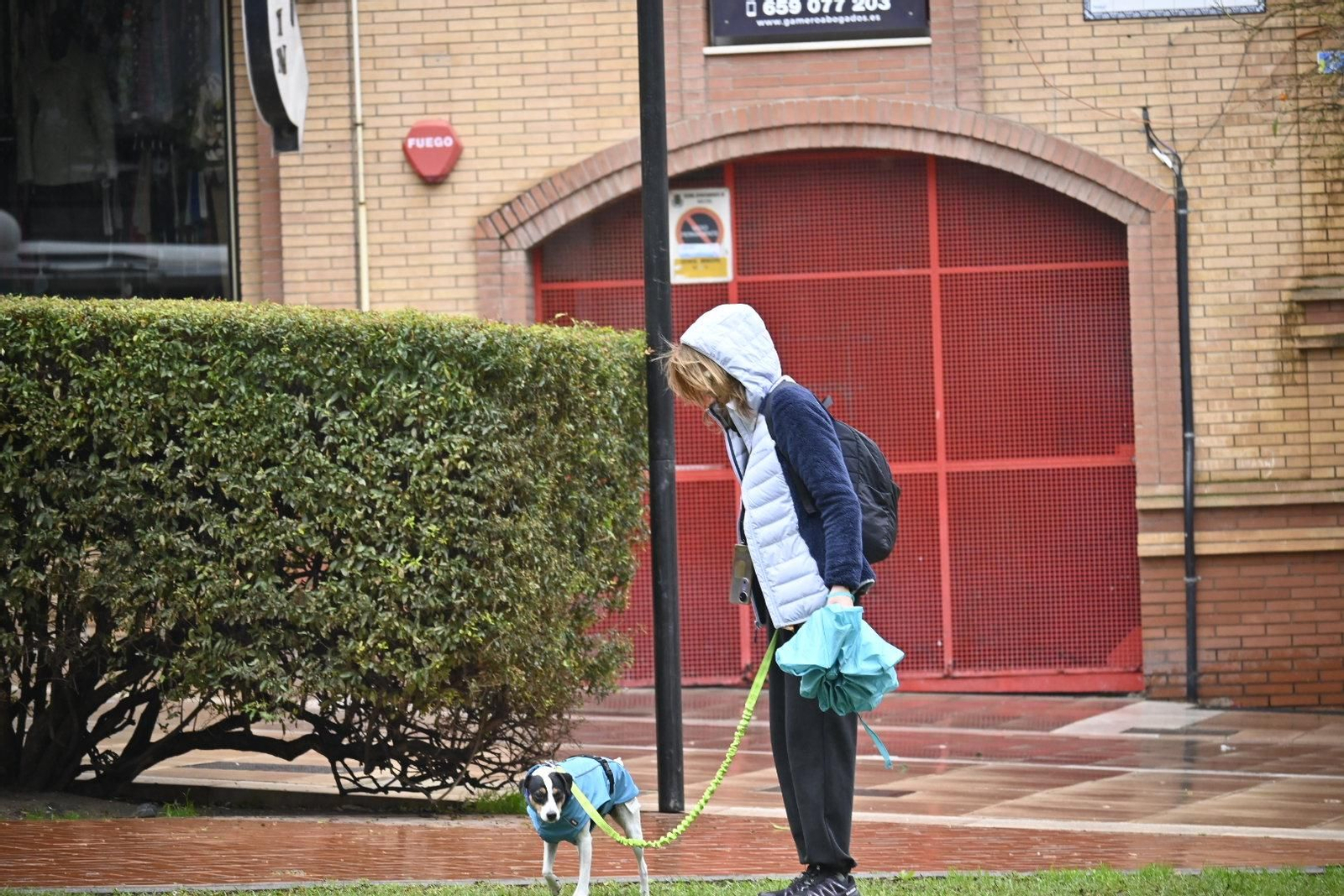 Imágenes de lluvia en la mañana del Domingo