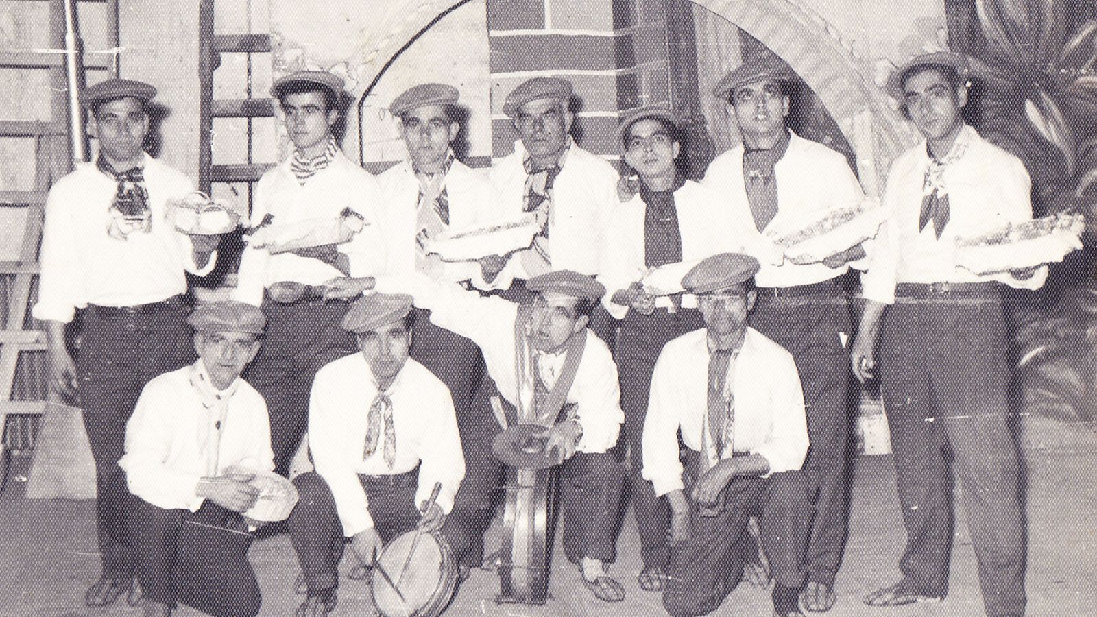 'Los discípulos de Magandé', comparsa de 'Fletilla' en 1963.