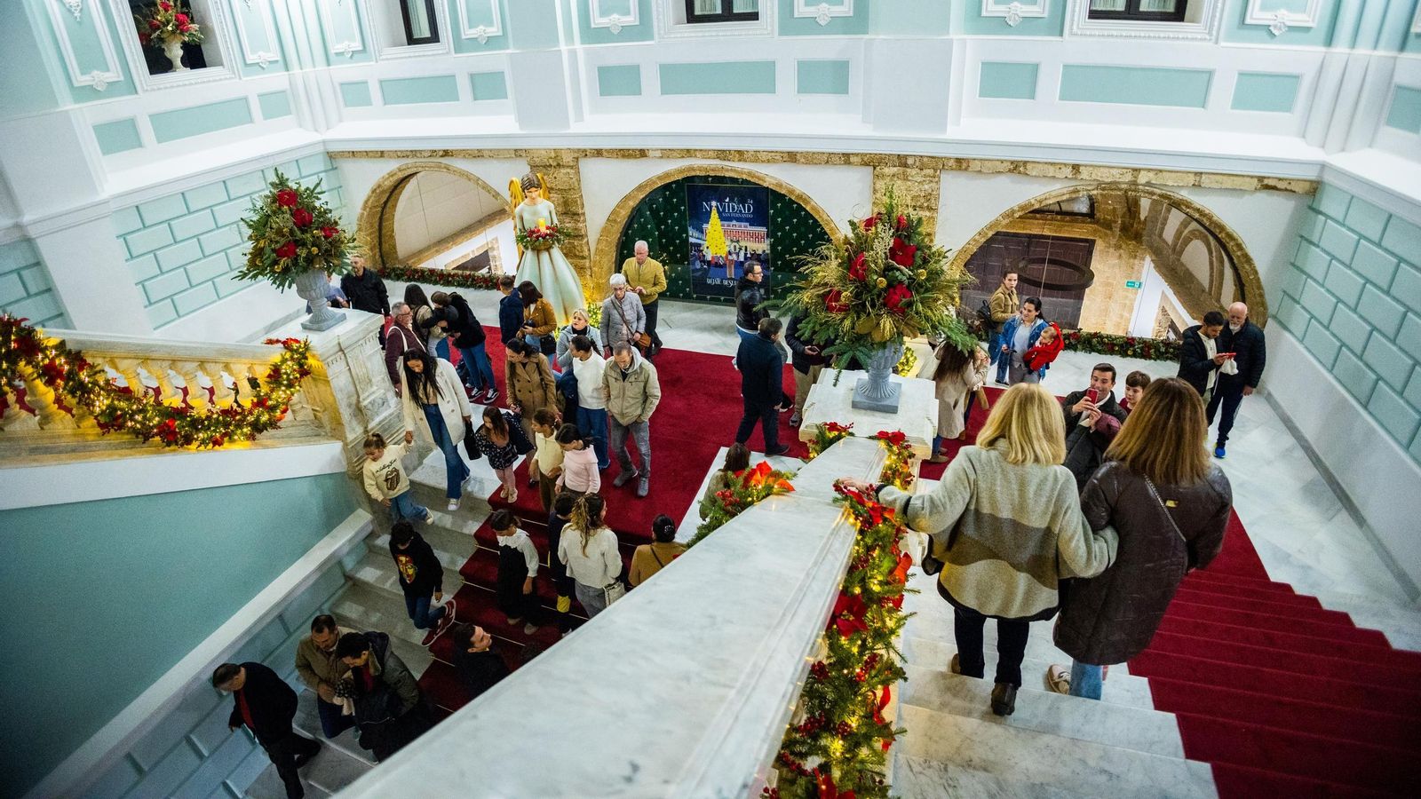 Visitas a la decoración navideña del Ayuntamiento de San Fernando