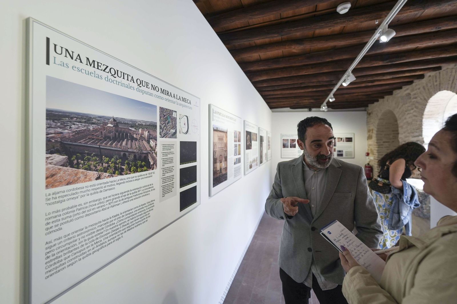 Uno de los paneles de la exposición.