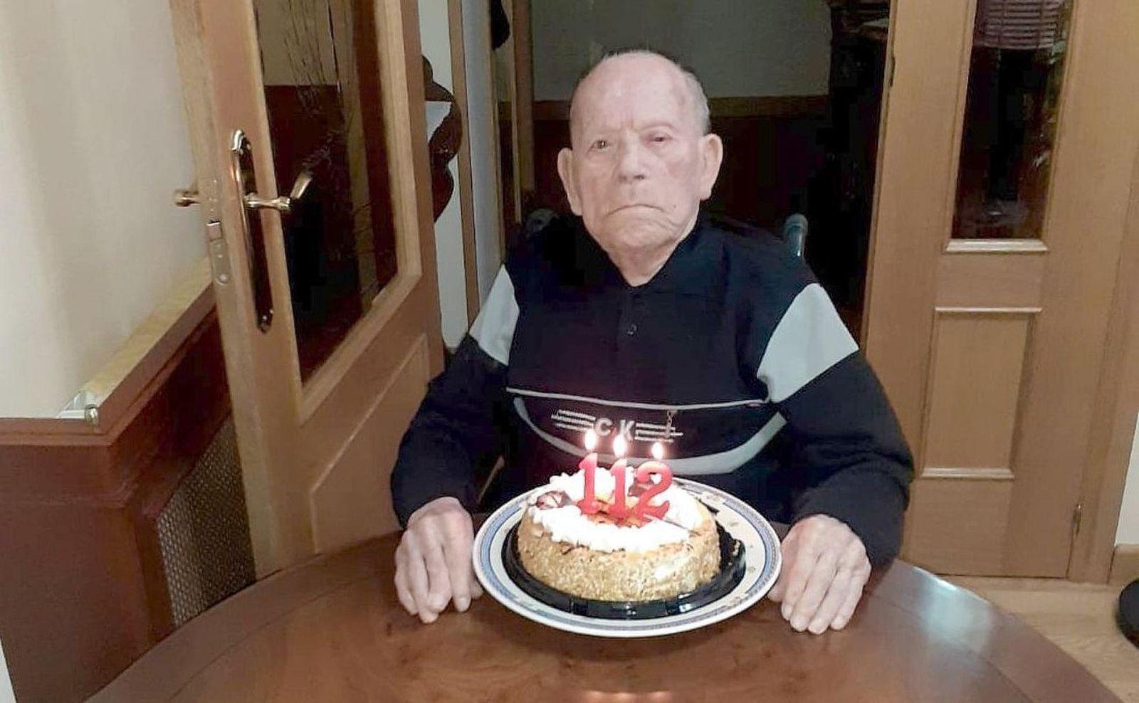 Saturnino de la Fuente, en su 112 cumpleaños