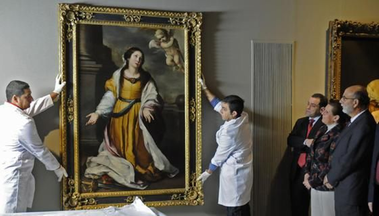 Recepción de 'Santa Catalina de Alejandría Mártir', obra de Bartolomé Esteban Murillo.

Foto: Juan Carlos Váquez