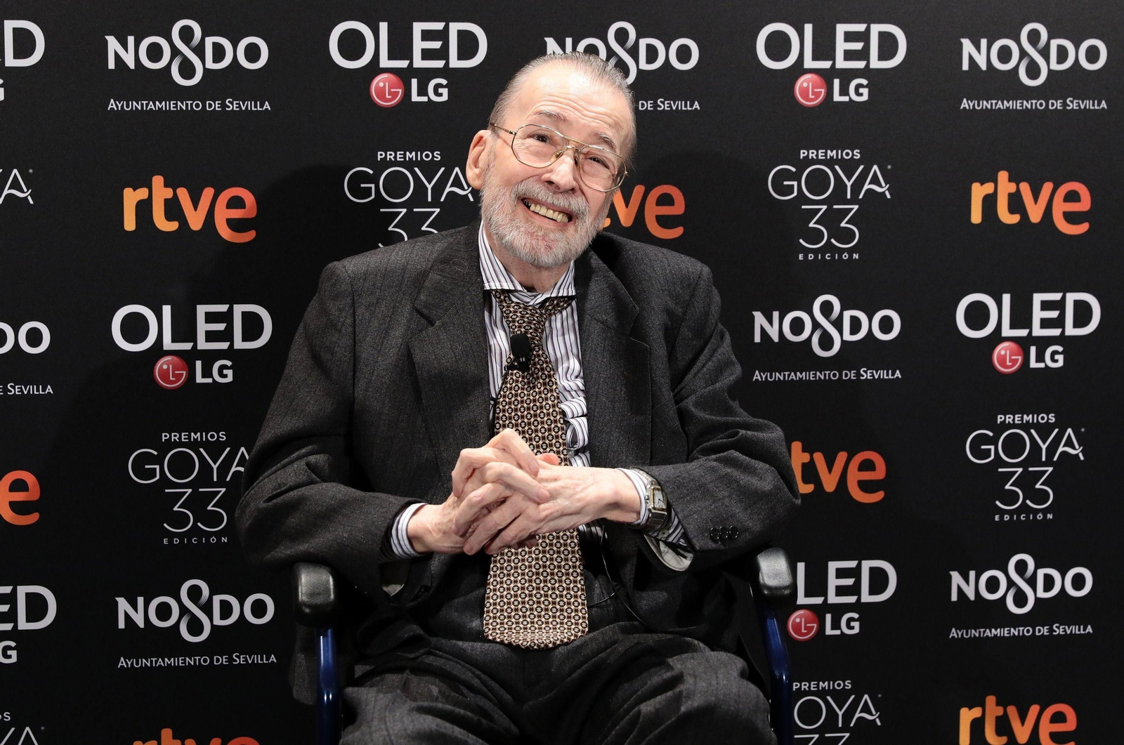 Chicho Ibáñez Serrador, en el acto celebrado en el Teatro Real.