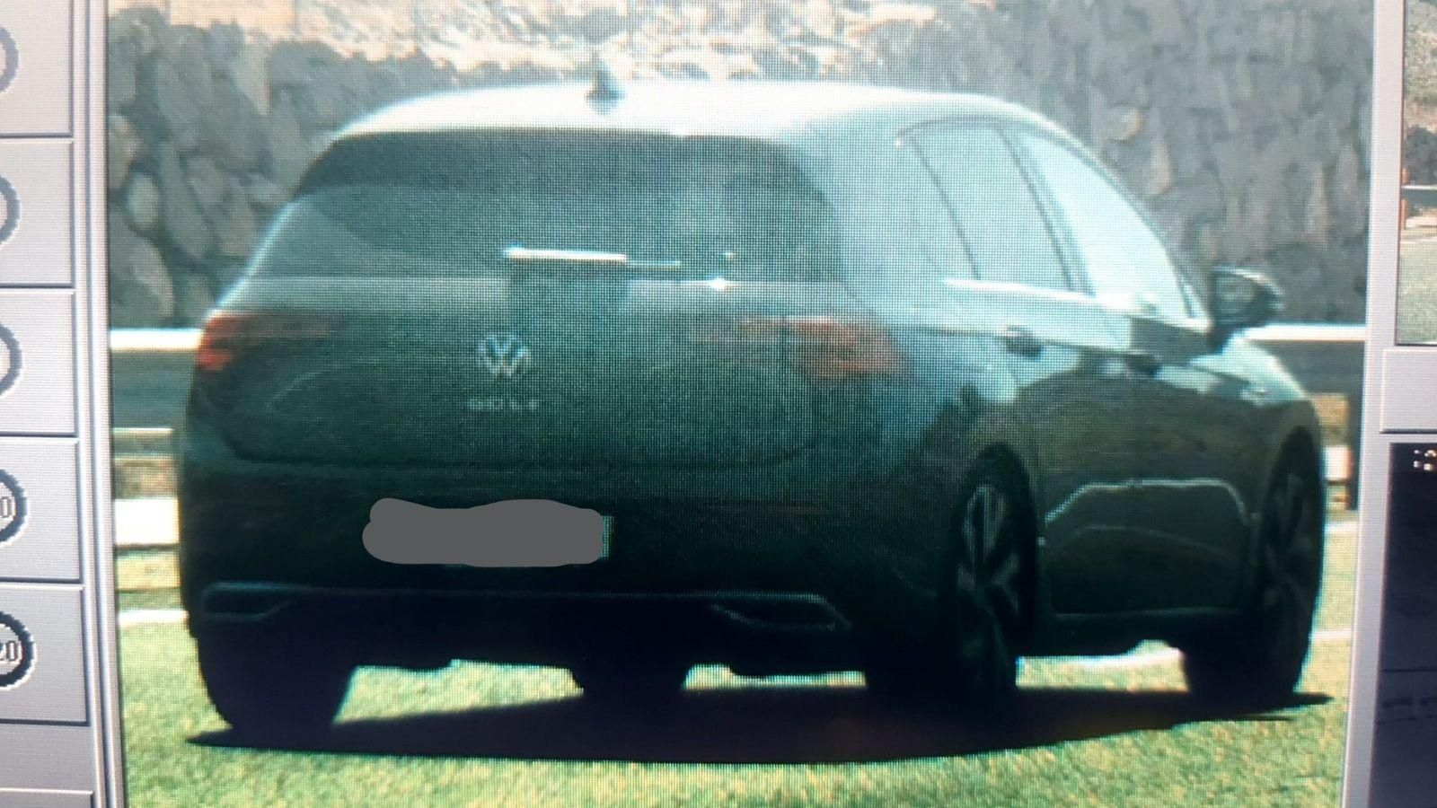 Imagen del vehículo interceptado tras cometer un delito contra la seguridad vial