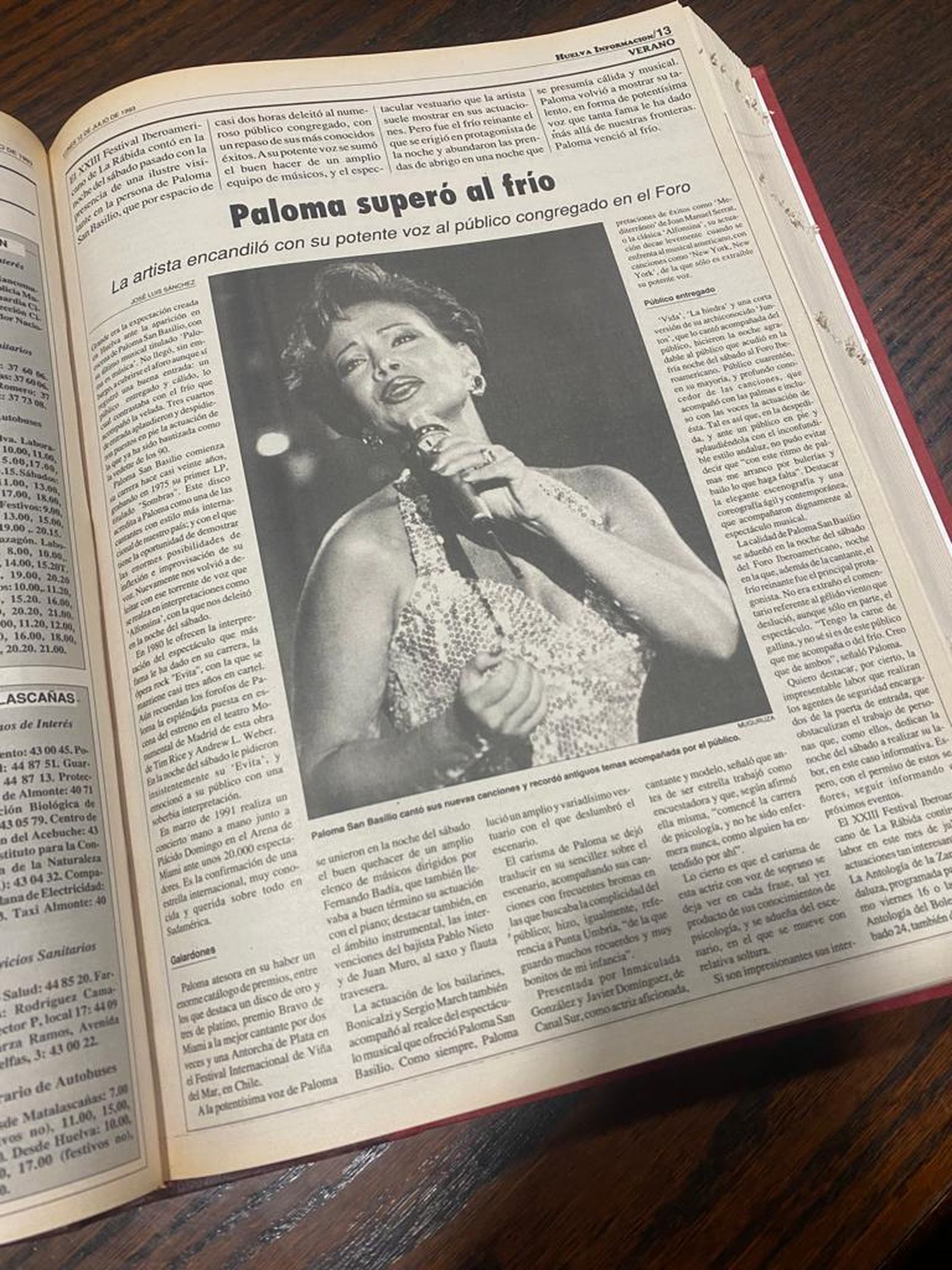 Paloma San Basilio en el Foro