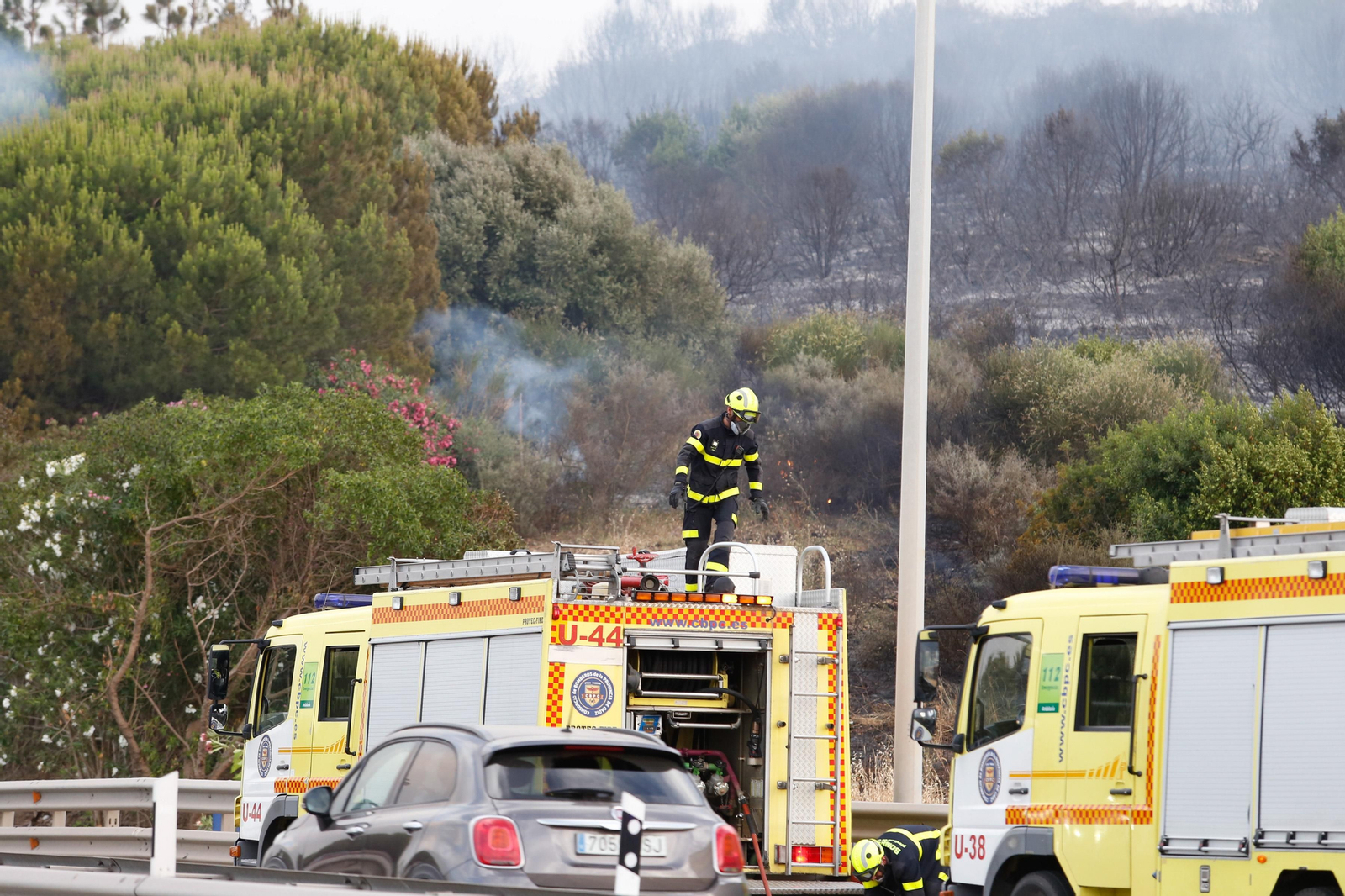 Las fotos del incendio de este viernes en Algeciras