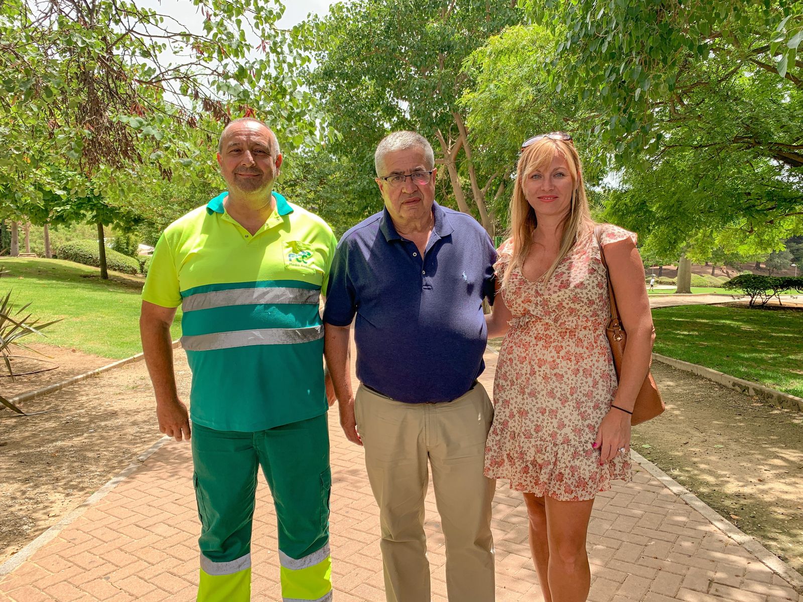 La visita municipal al parque de La Paloma de Benalmádena.