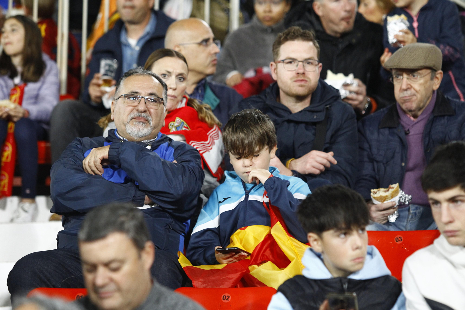 Imágenes del partido de fútbol amistoso entre las selecciones de España y Suiza Sub 21, disputado en Almería