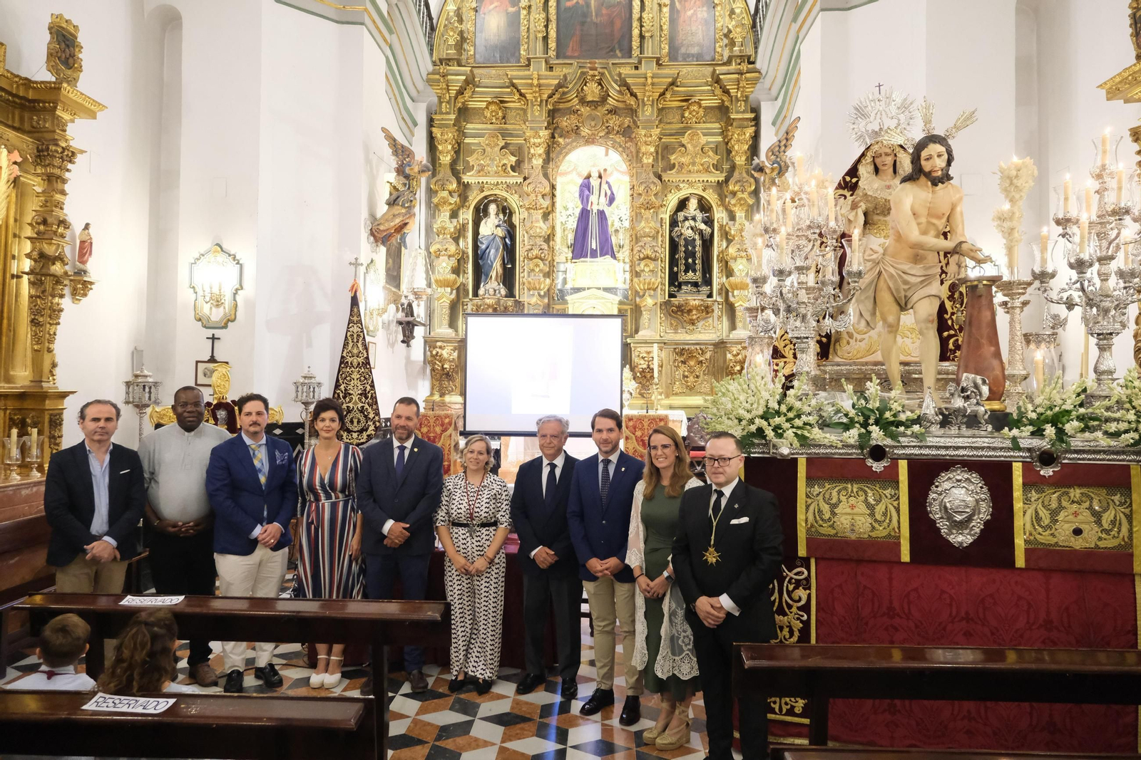 Presentación de la renovada imagen de Nuestro Padre Jesús Amarrado a la Columna de Cabra.