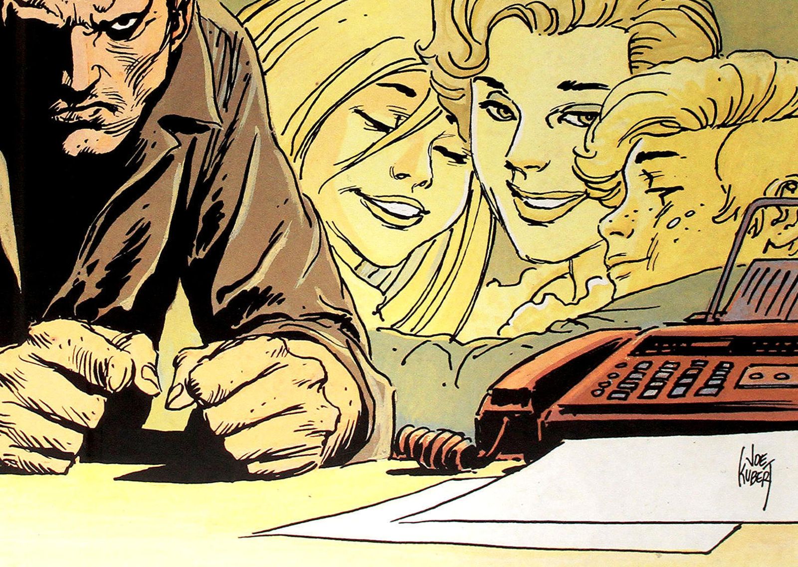 Una ilustración de 'Fax desde Sarajevo'.