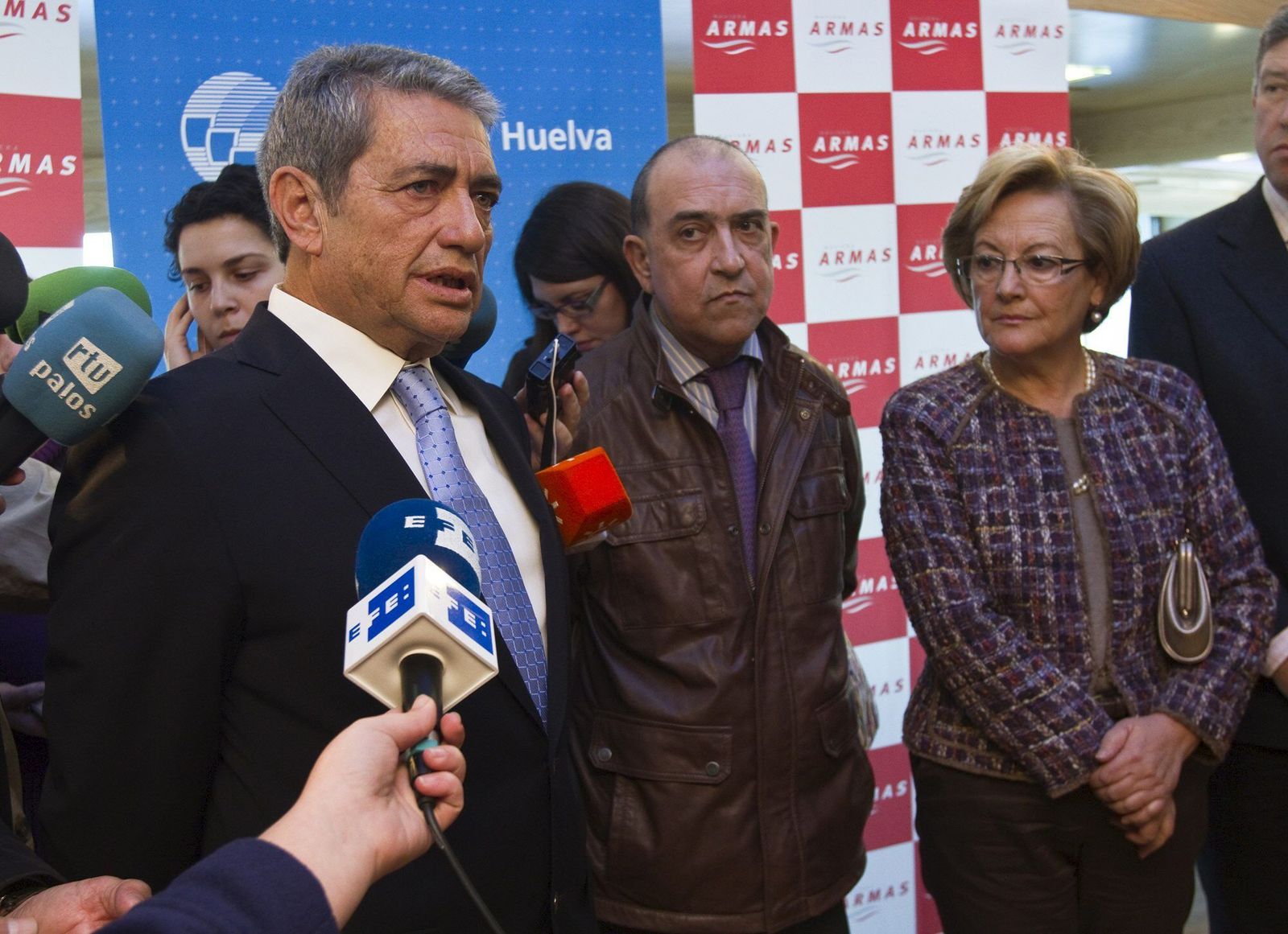 Antonio Armas Fernández, durante una comparecencia pública.