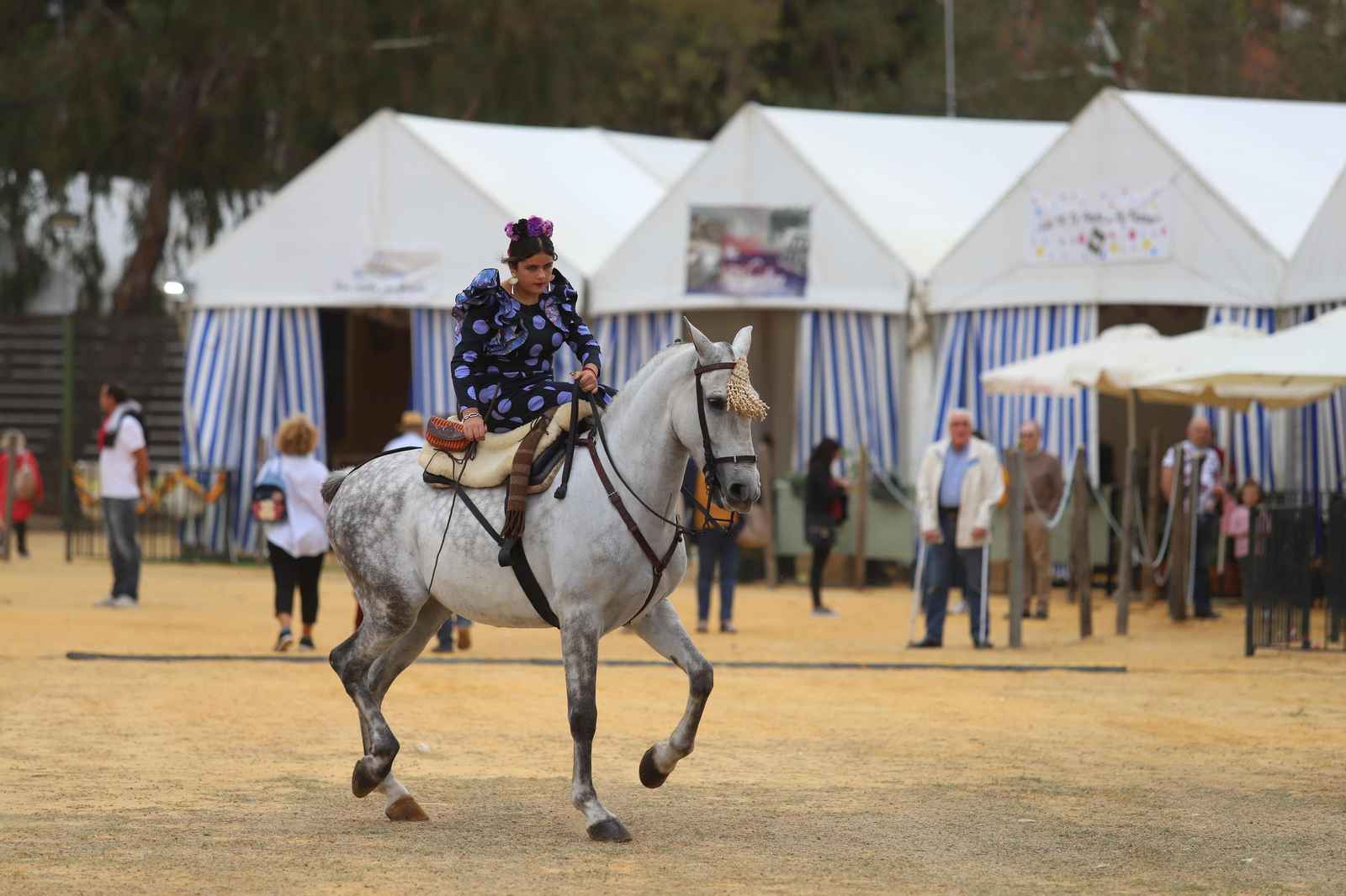 Una edición anterior de la Feria del Caballo de Huelva.
