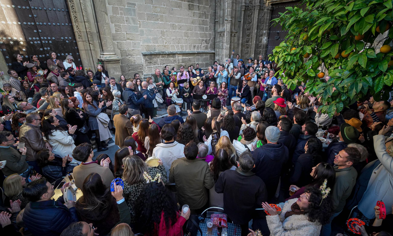 Imágenes de zambombas del día 6 de diciembre en Jerez