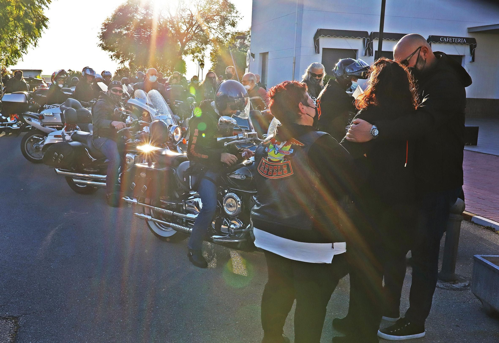 Caravana motera en homenaje a Carlos Ruiz