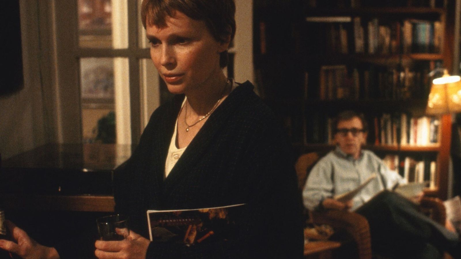 Mia Farrow, en 'Maridos y mujeres', en cuyo rodaje estalló el escándalo.