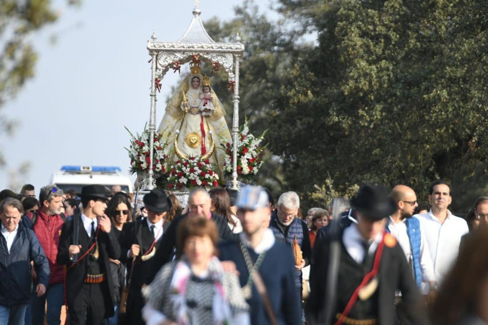 La despedida de la Virgen de Luna en Pozoblanco, en fotografías