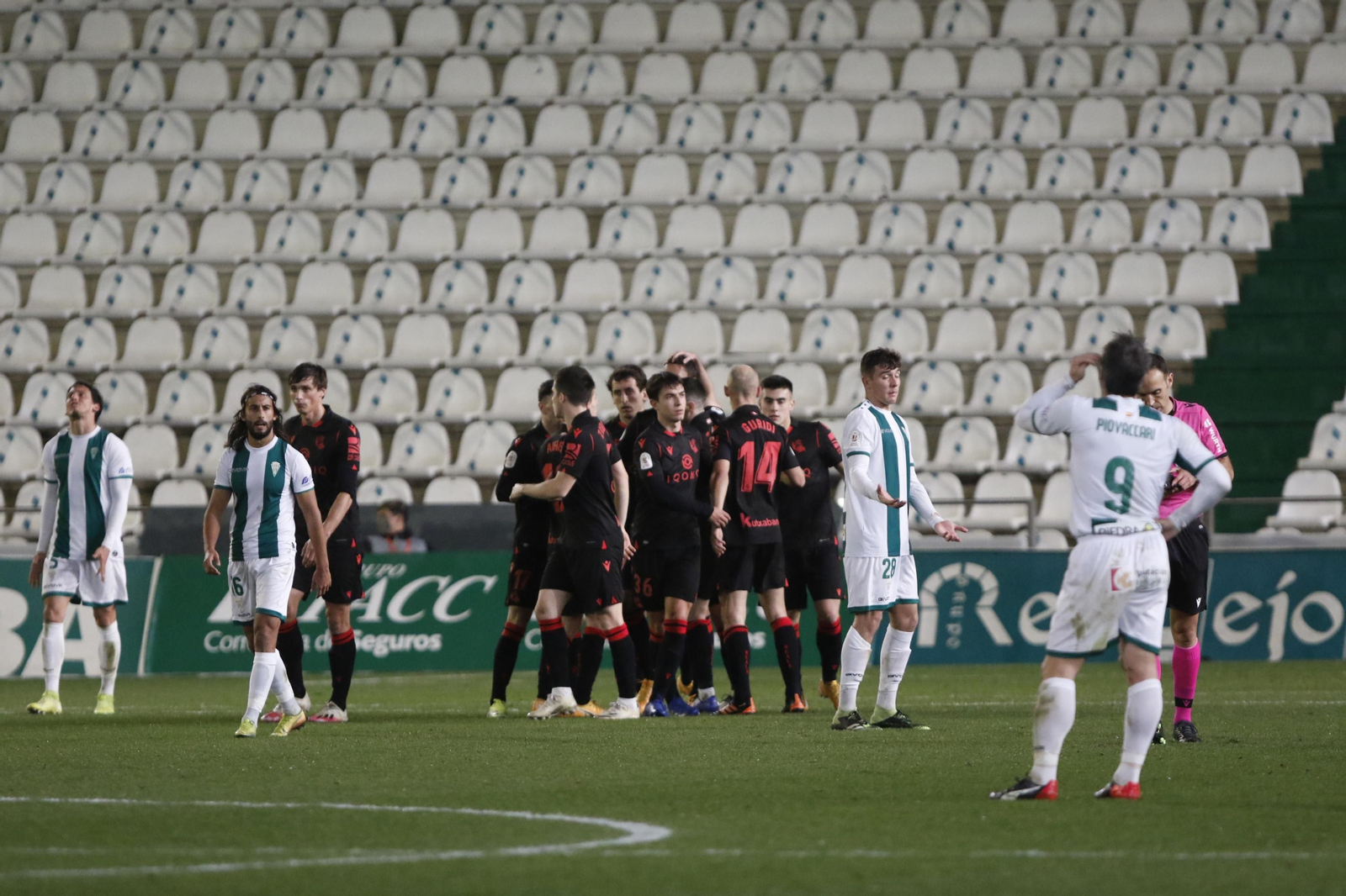 Las fotografías de la derrota del Córdoba CF ante la Real Sociedad en Copa del Rey