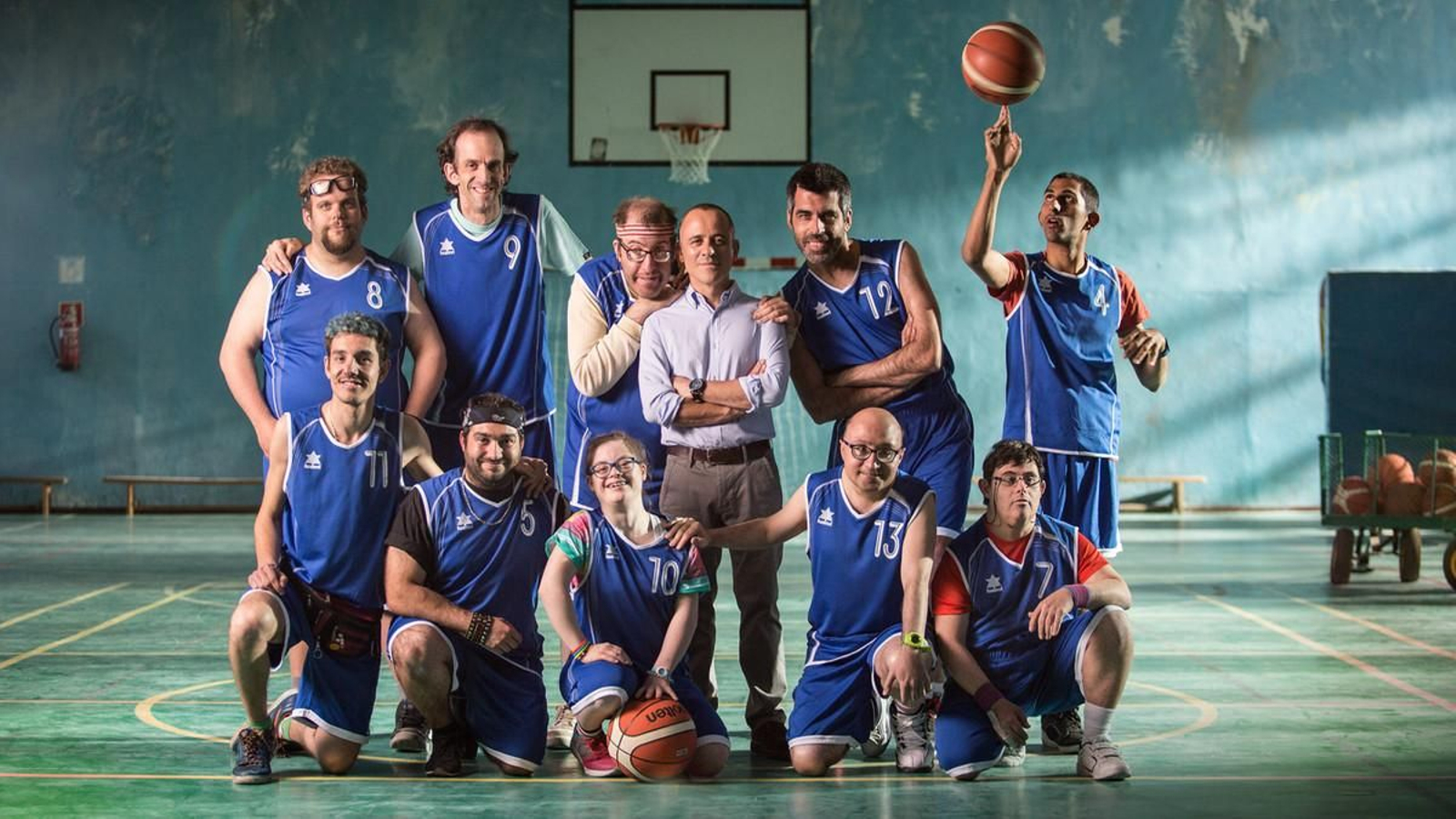 El equipo de baloncesto que dirige Javier Gutiérrez, que interpreta a Marco Montes.