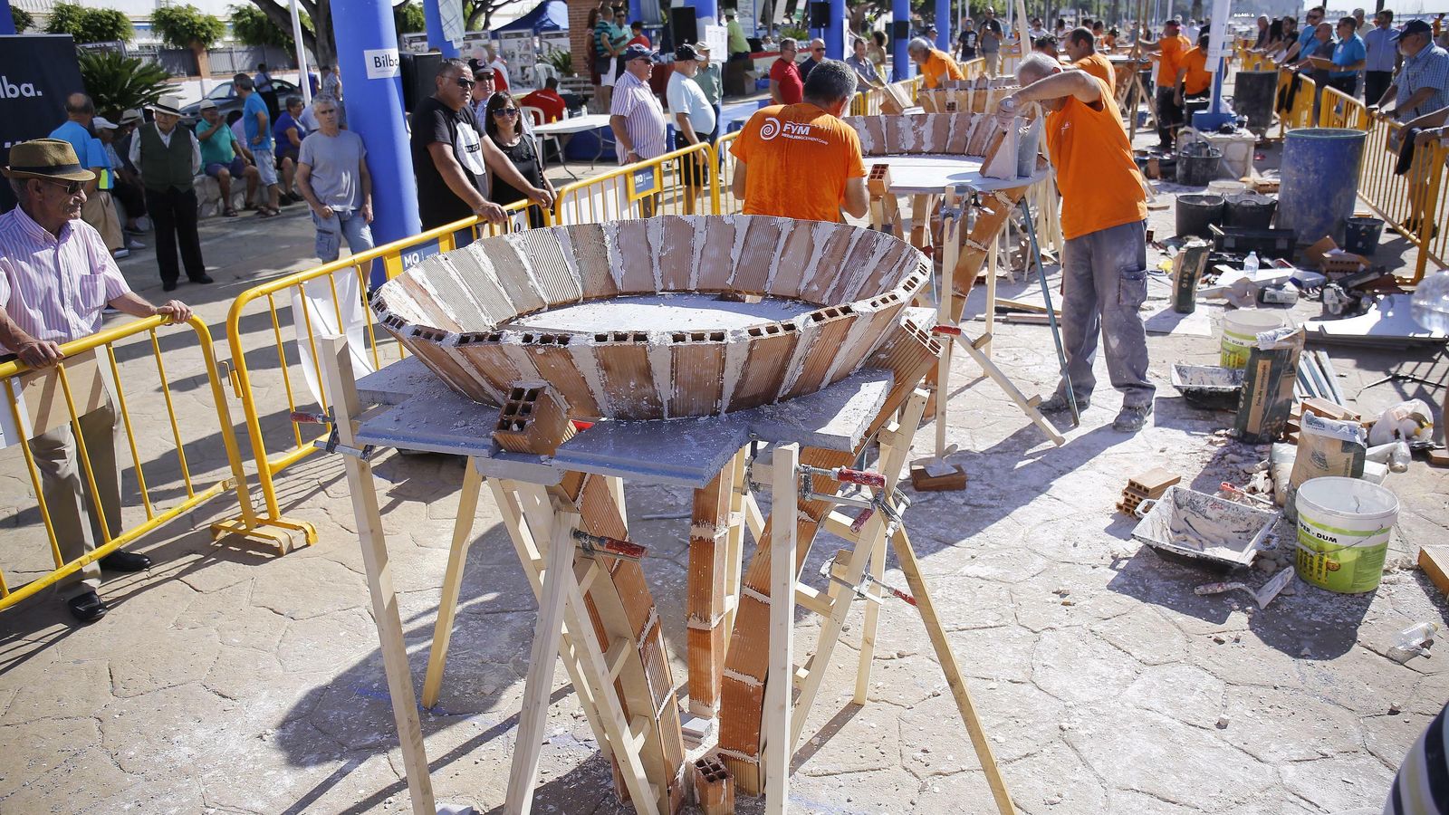 El Concurso Nacional de Albañilería de El Palustre el año pasado.