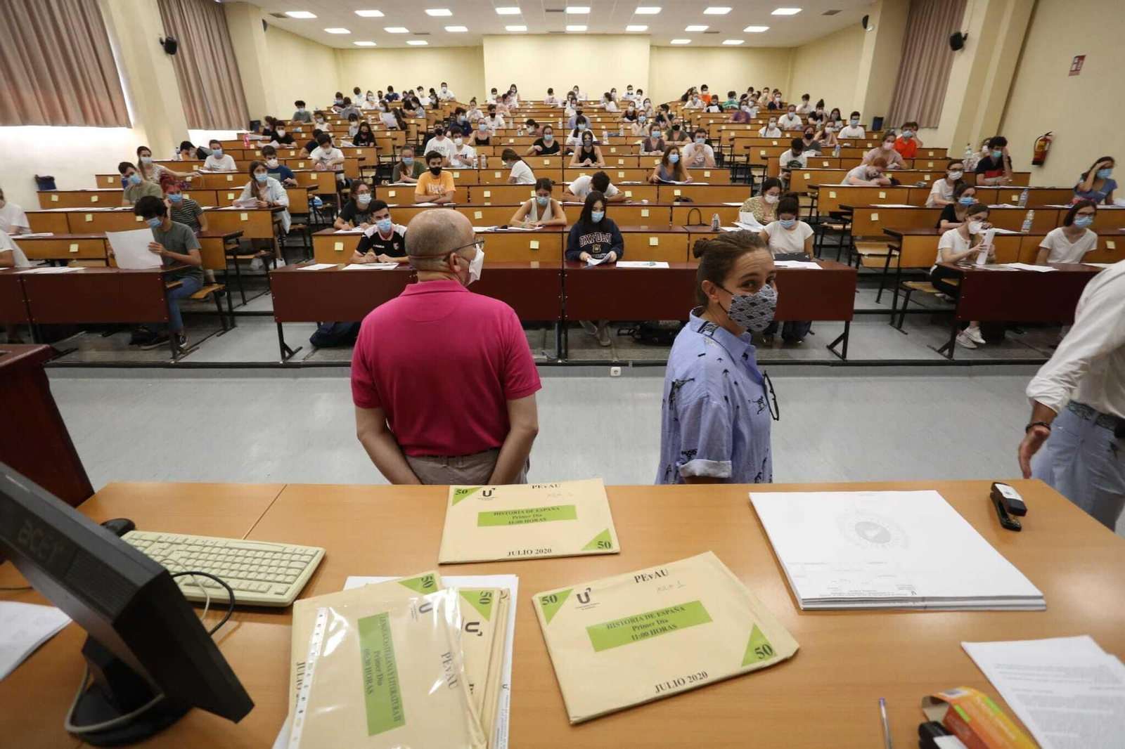 Arranca la Selectividad del coronavirus y las mascarillas en Málaga, en fotos