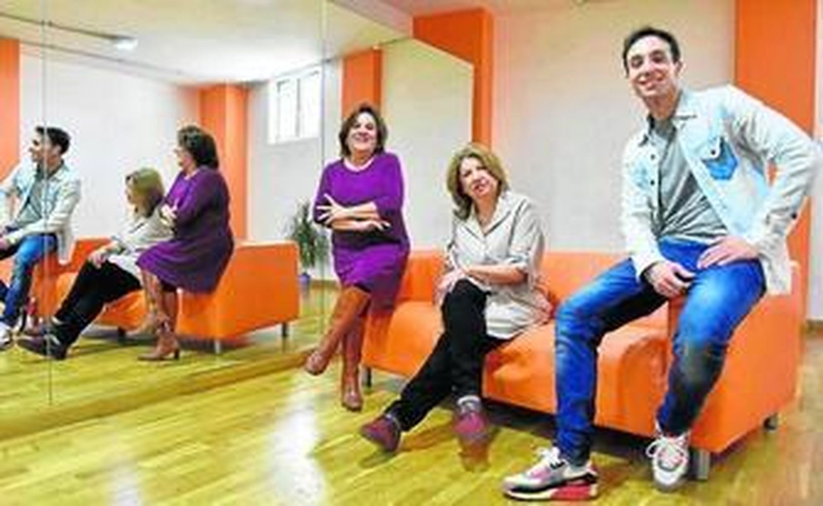 De izquierda a derecha, María José Díaz, Liliana Aracil y Cristian Nila.