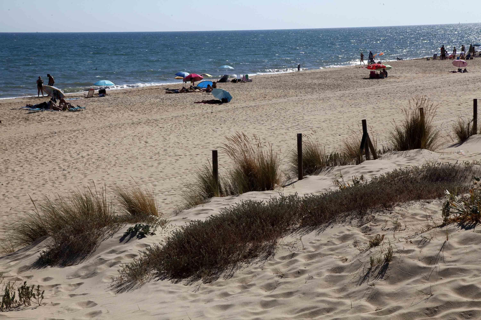 La playa de Nueva Umbría en Lepe