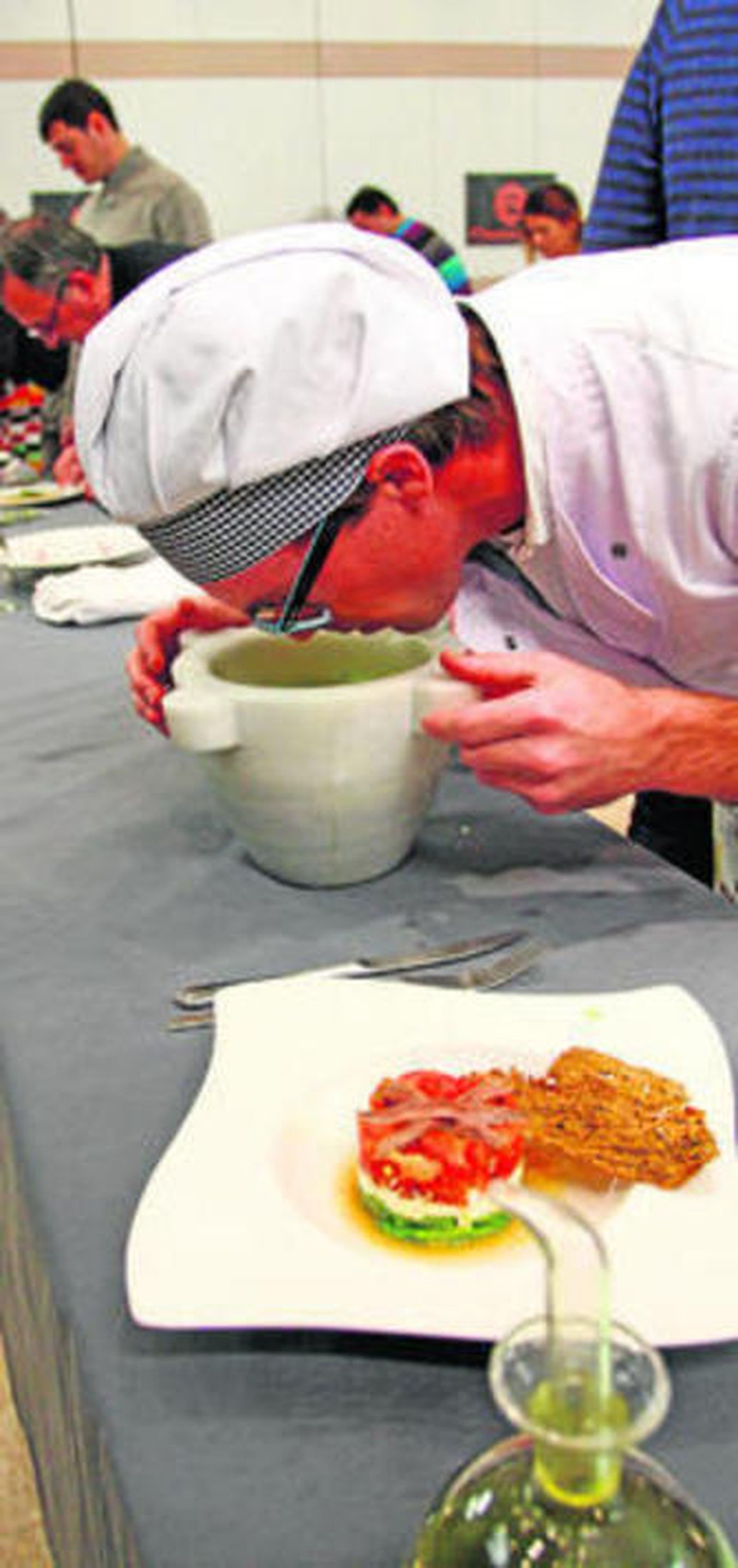 La televisión en la cocina