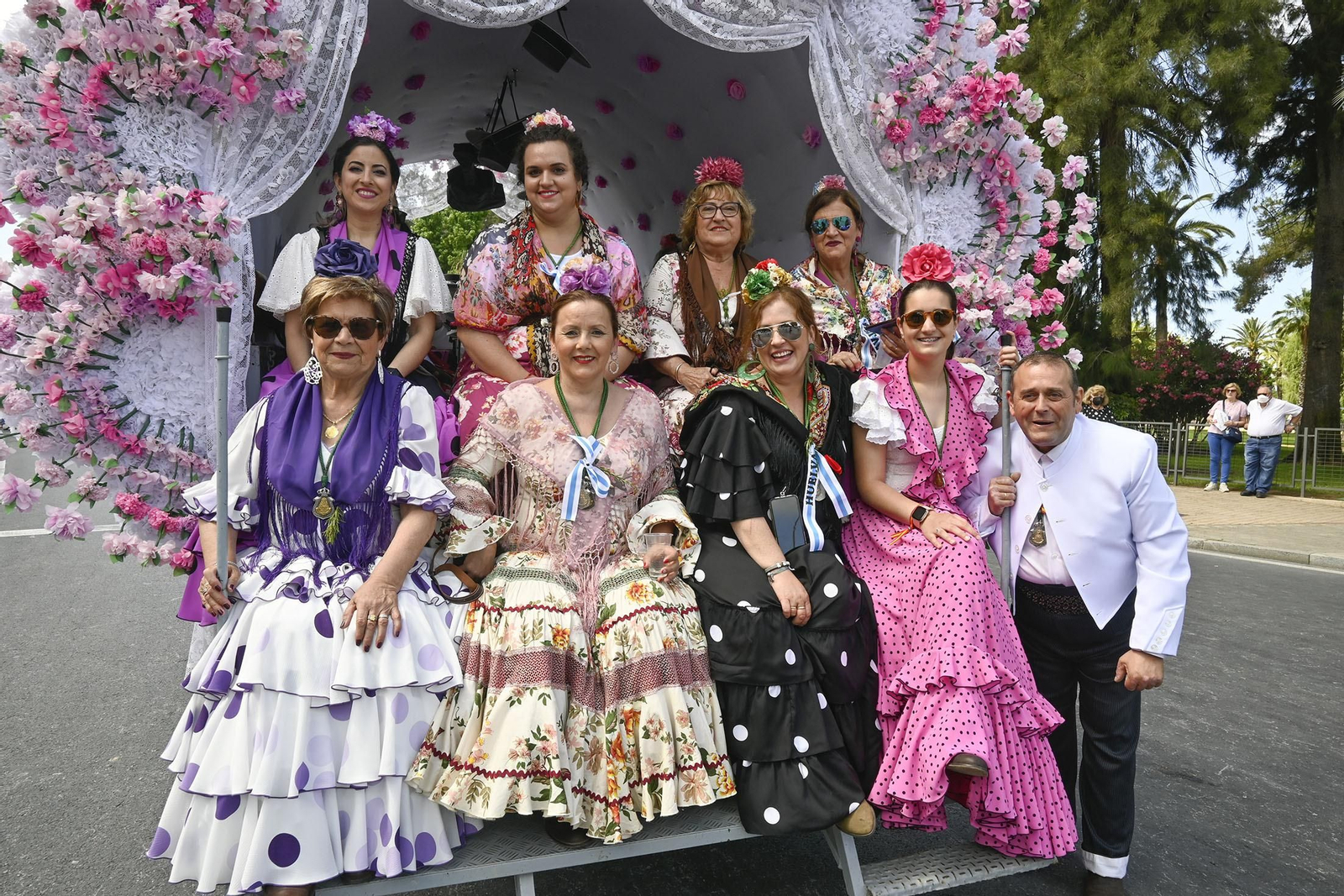 Todos los rocieros de la comitiva de la Hermandad de Huelva, en imágenes