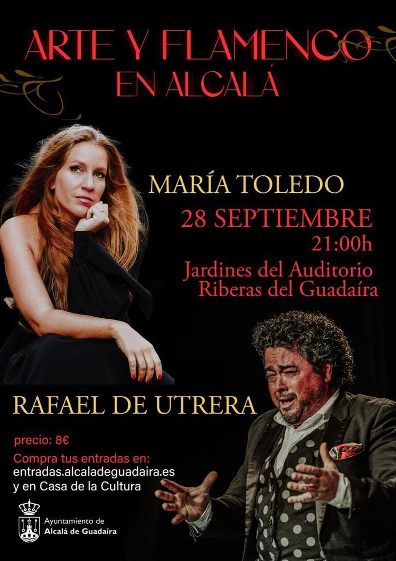 Cartel de María Toledo y Rafael Utrera.