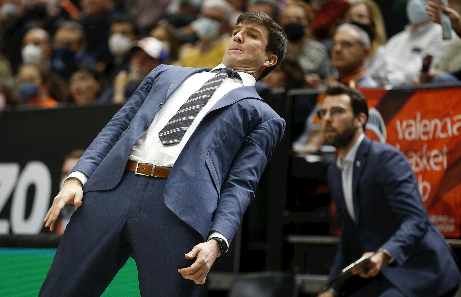 Pedro Calles, en un partido durante su etapa en el Hamburg Towers.