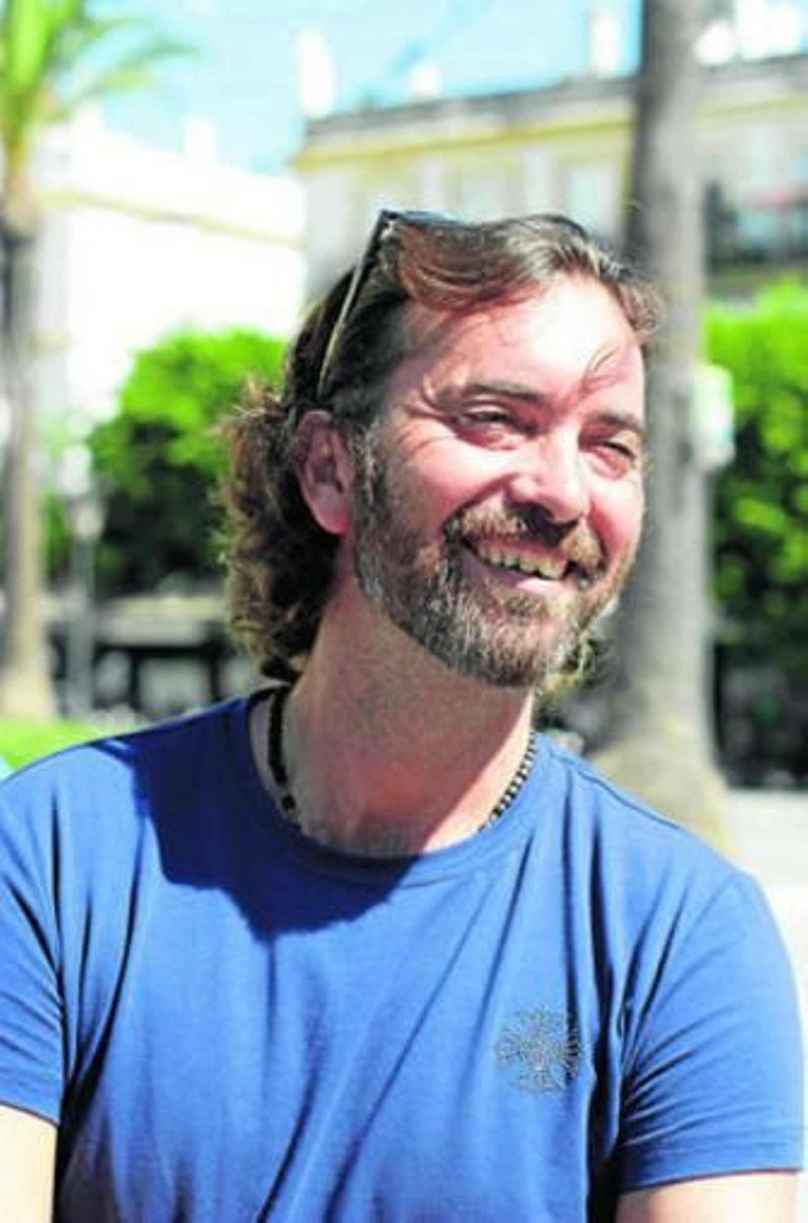 Jesús Castilla, ayer en la plaza del Rey.