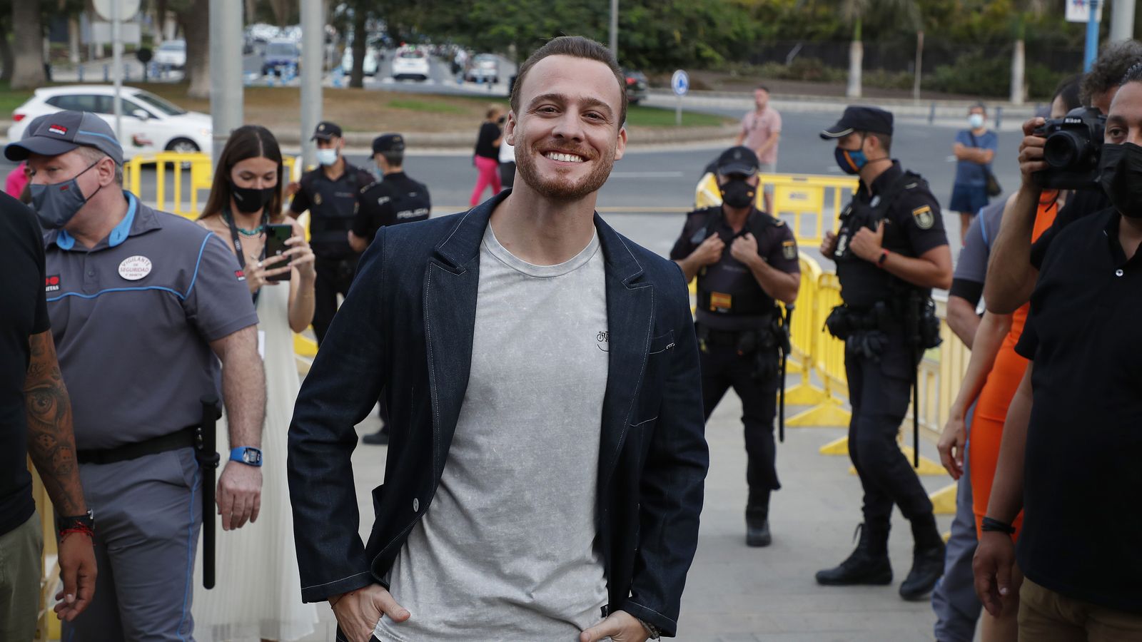 A su llegada a Maspalomas el último fin de semana.