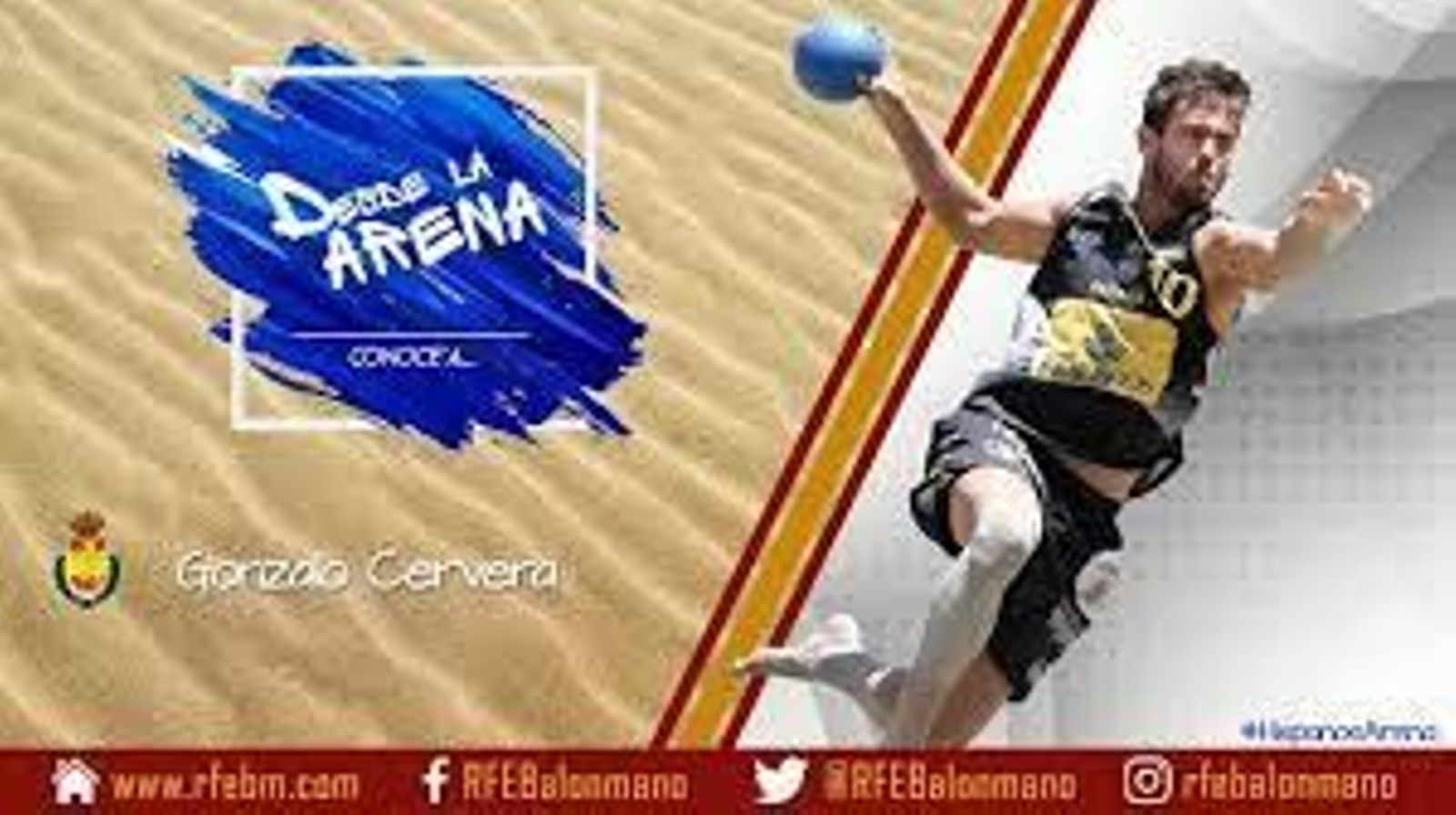 Gonzalo Cervera, en una convocatoria de la selección