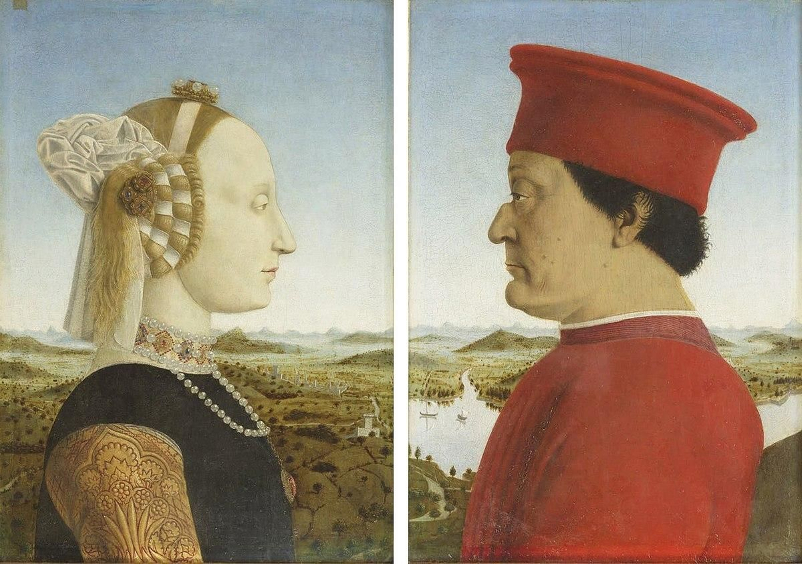 Doble retrato de los Duques de Urbino