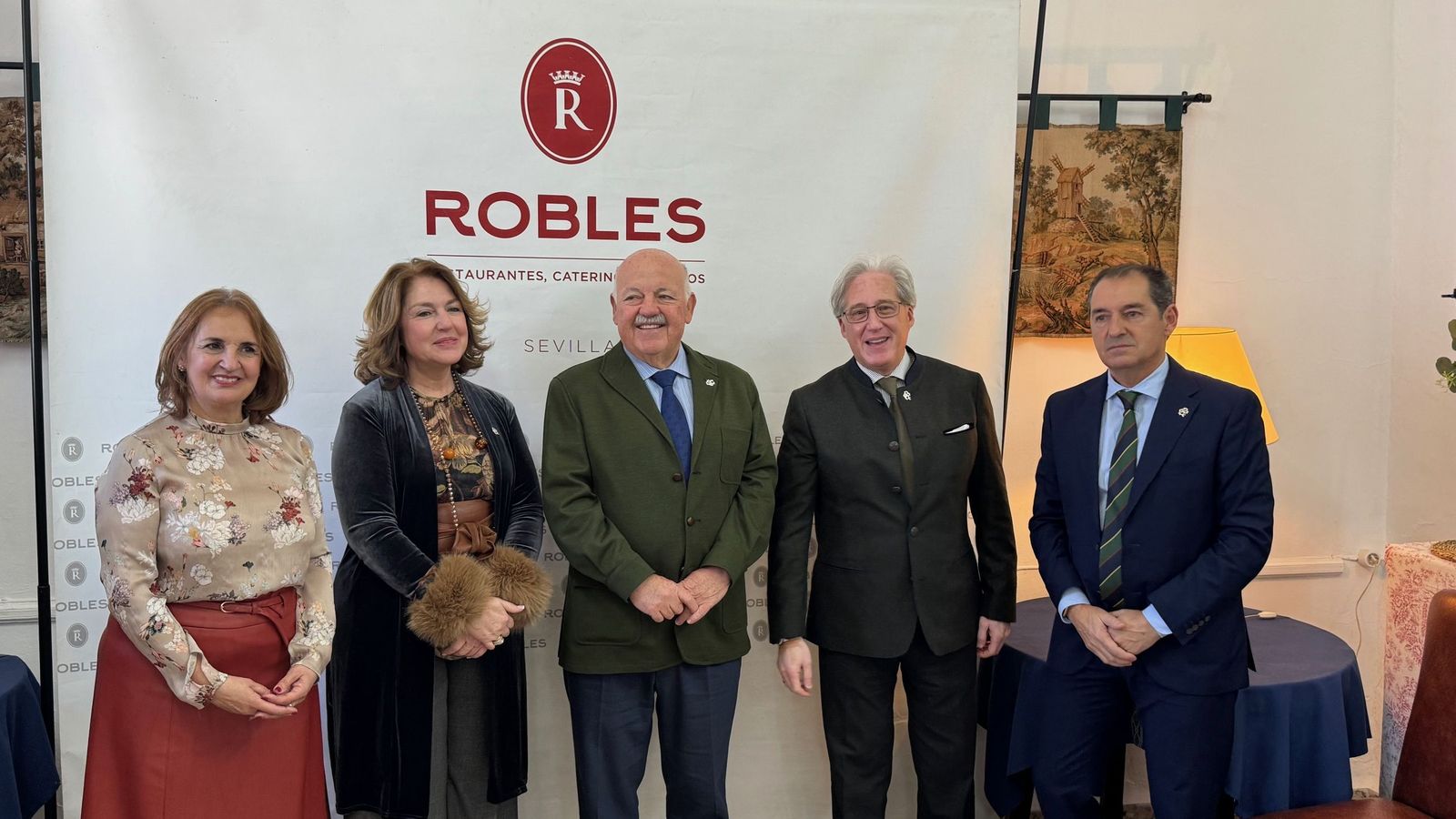 Pilar Roncero, Laura Robles, Jesús Aguirre, Pedro Robles y Antonio Jesús Rosendo.